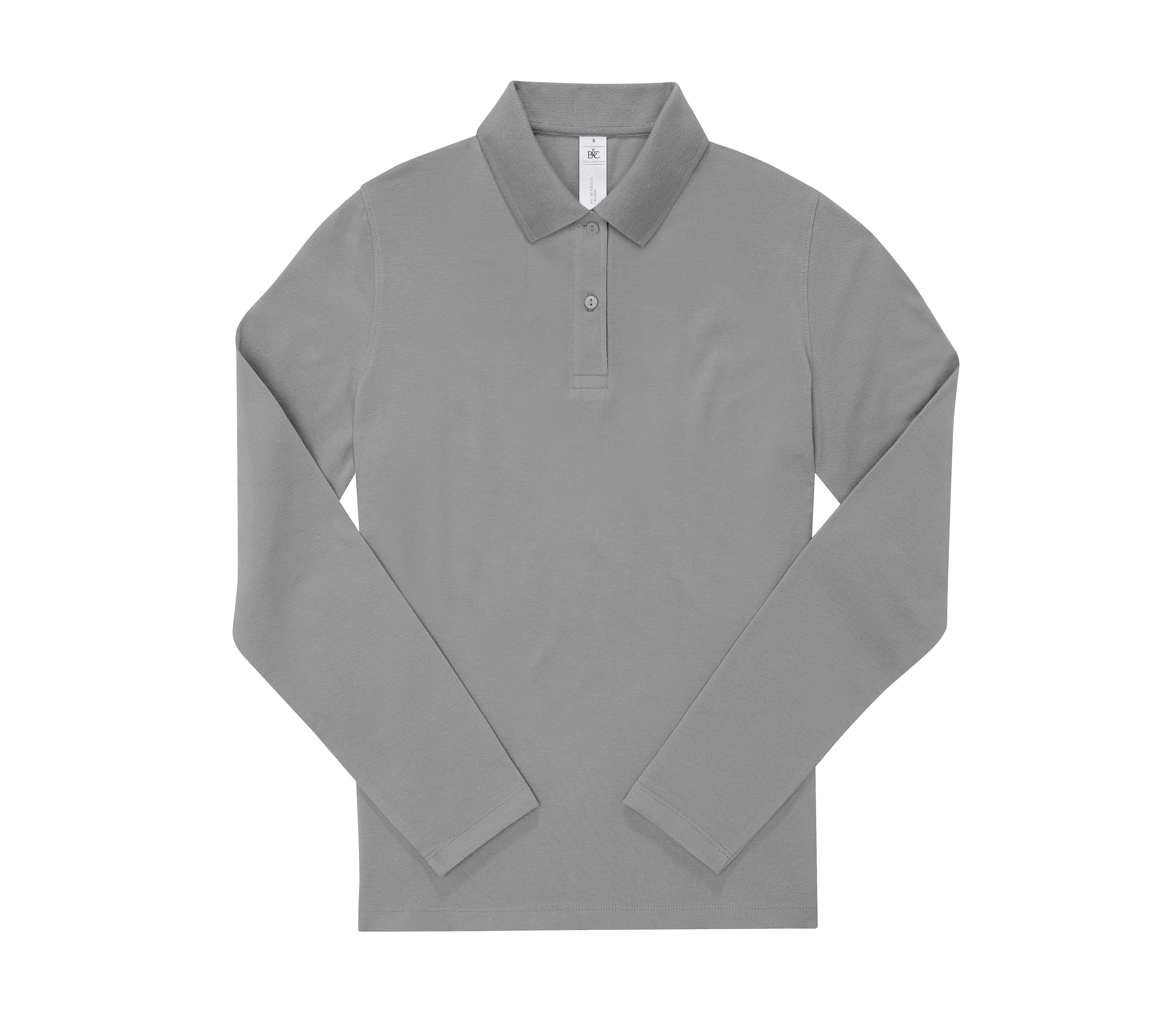Polo Femme Manches Longues 210 - Sport Grey