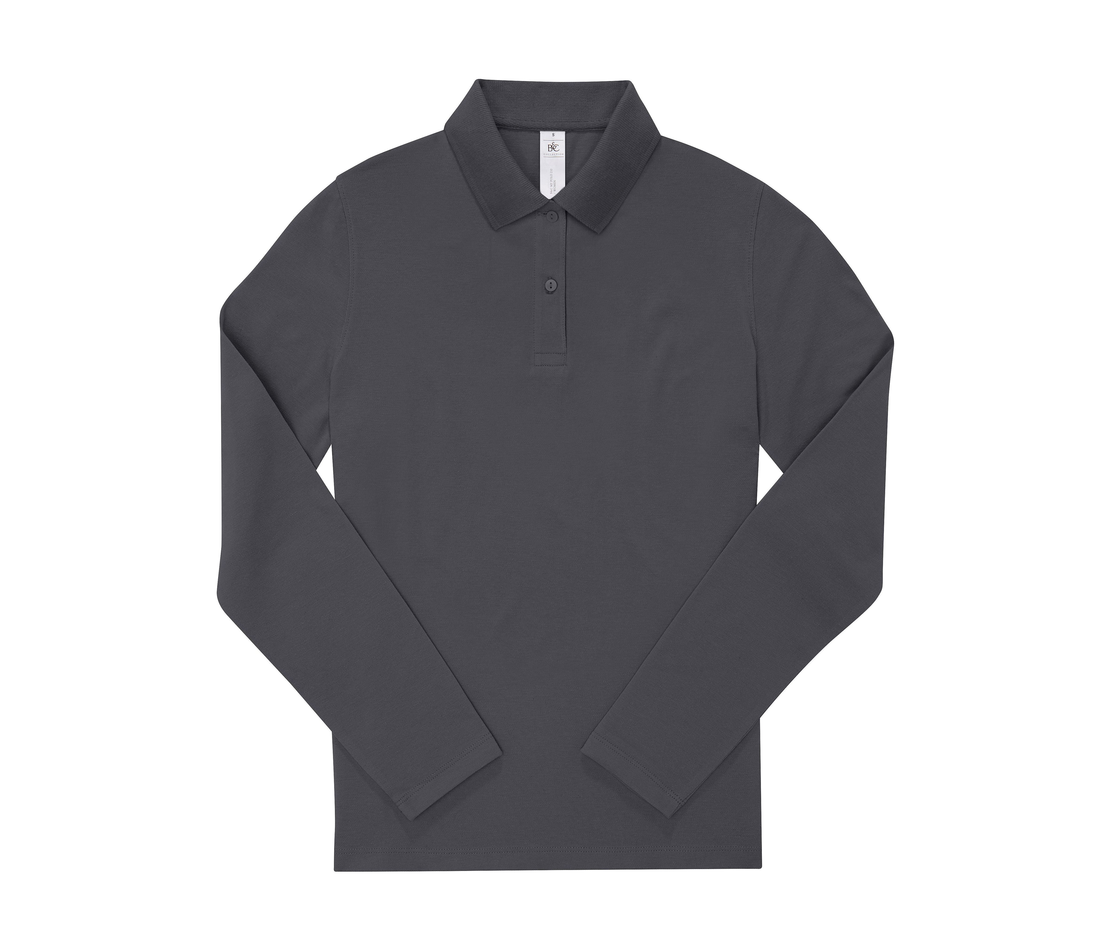 Polo Femme Manches Longues 210 - Dark Grey