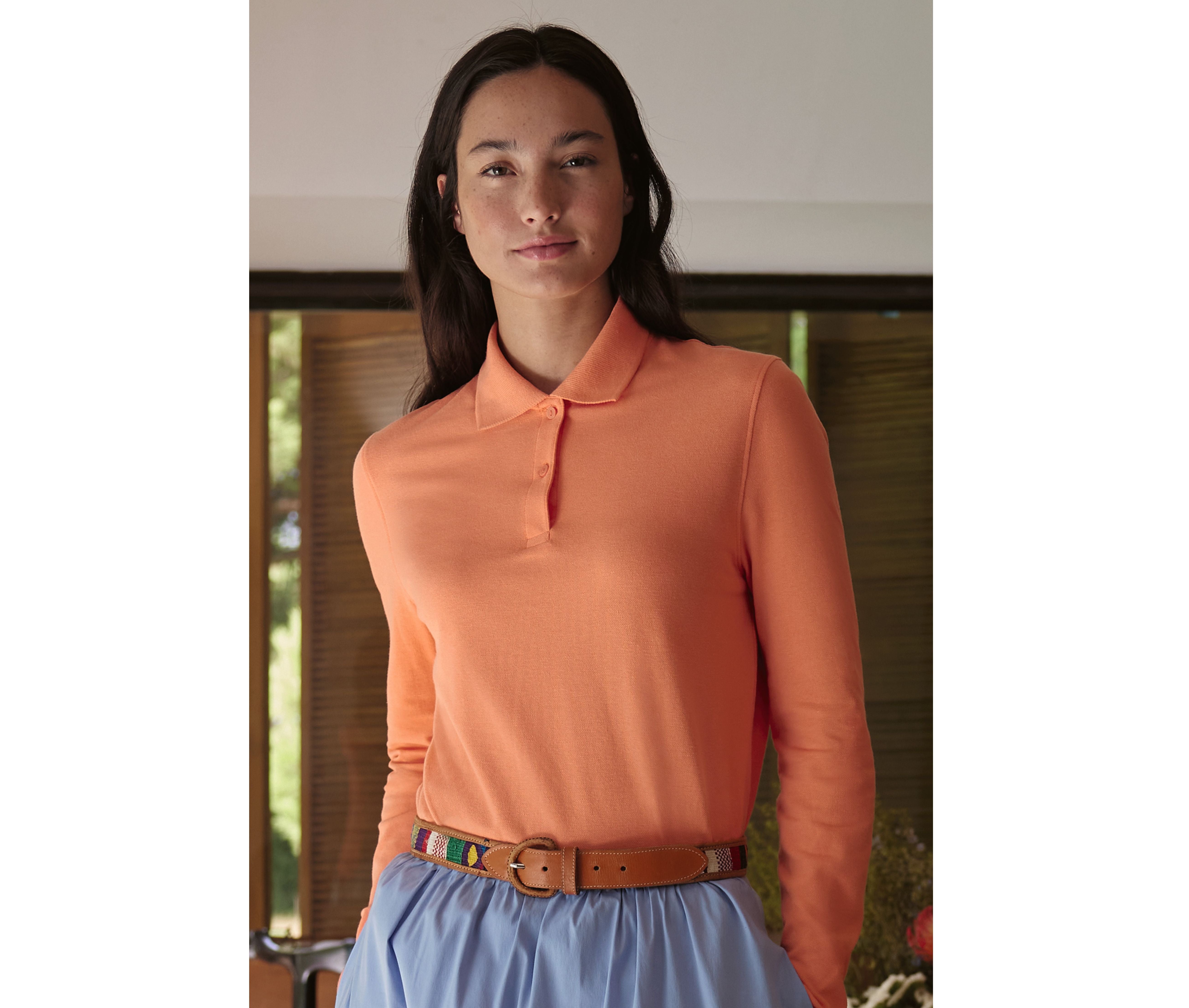 Polo femme manches longues 210