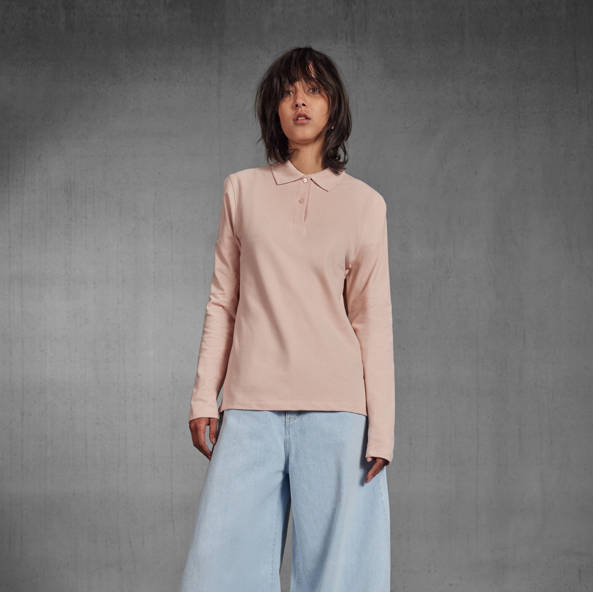 Polo femme manches longues 210