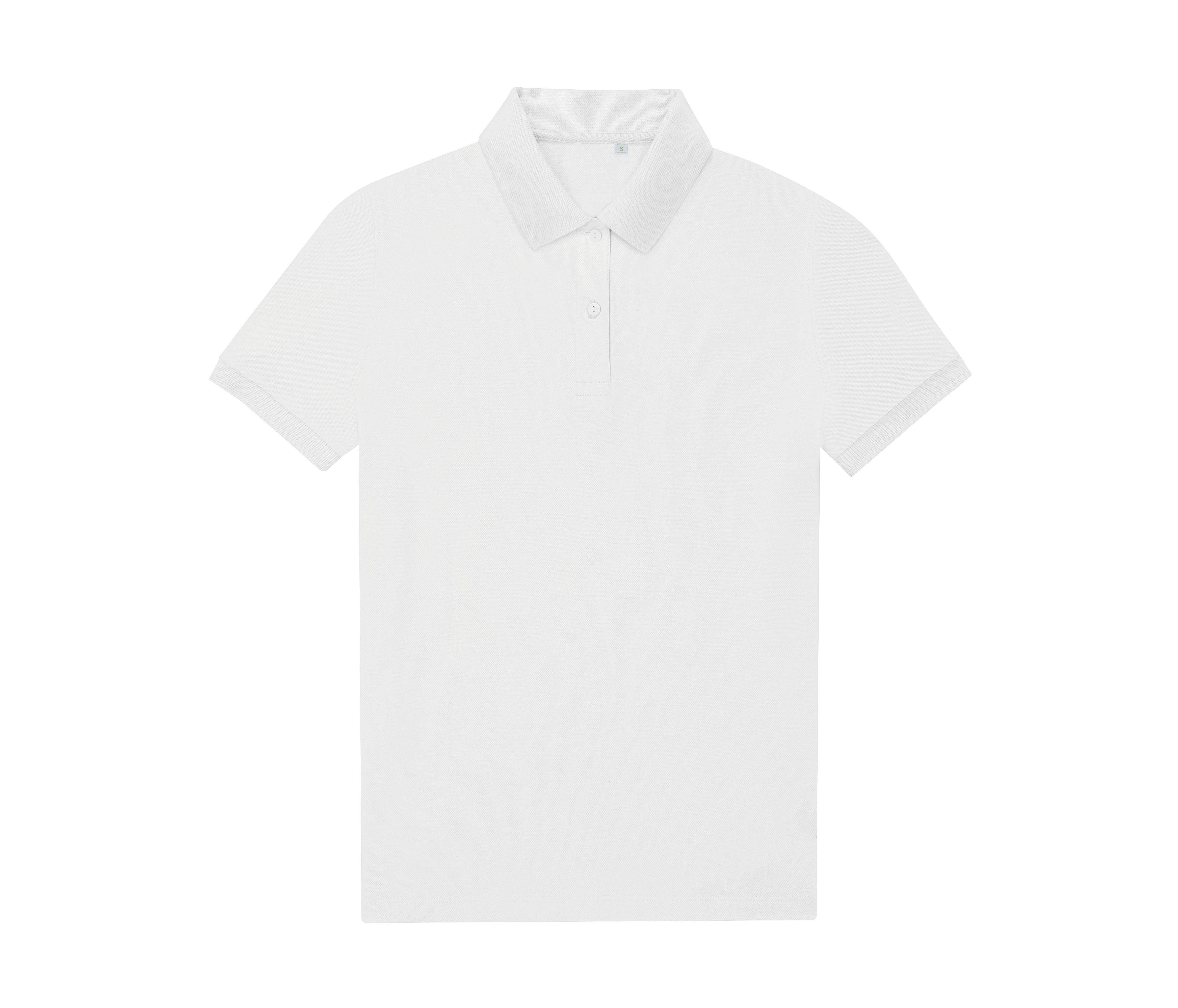 Polo Femme 65/35 en Polyester Recyclé - White