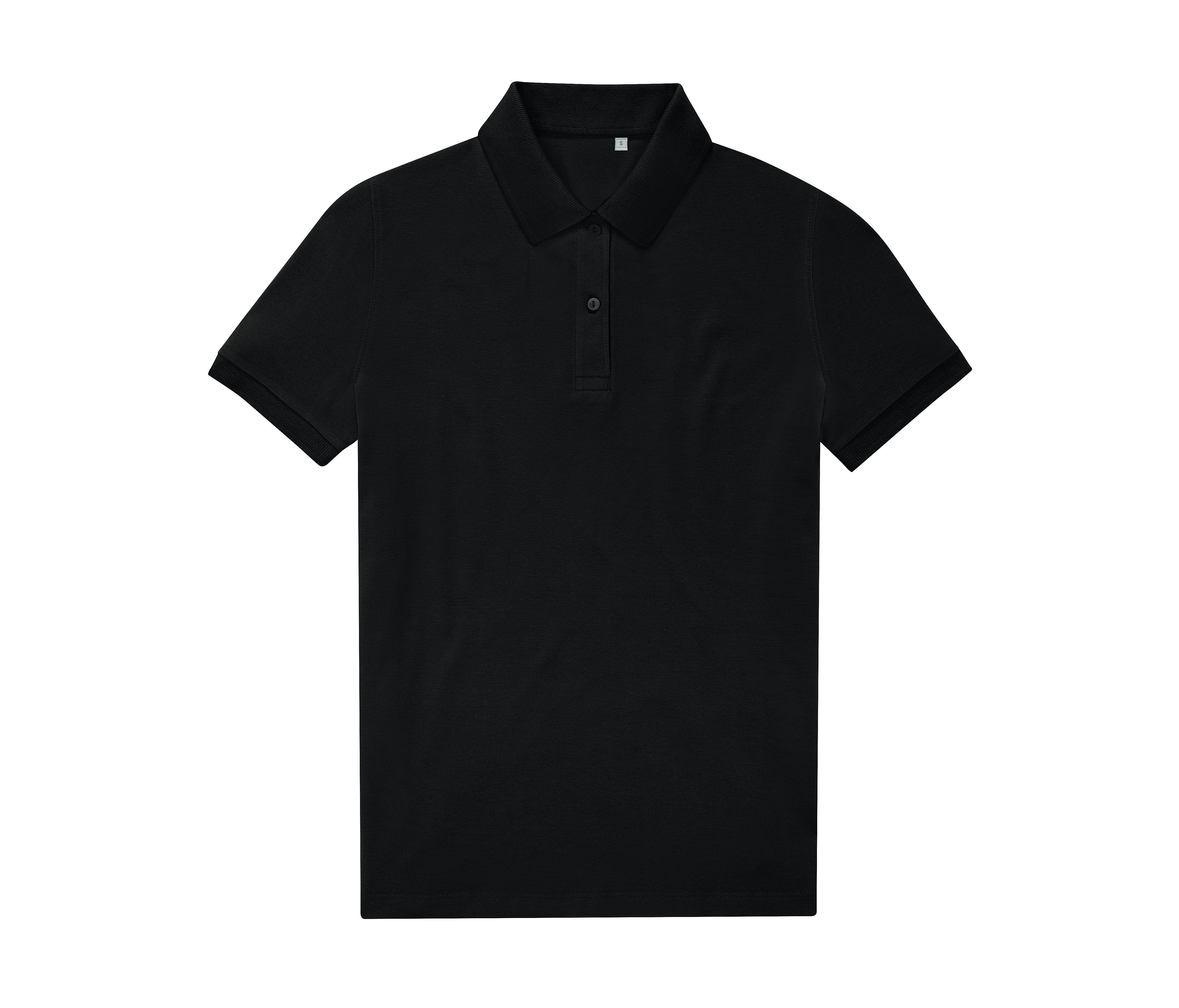 Polo Femme 65/35 en Polyester Recyclé - Black