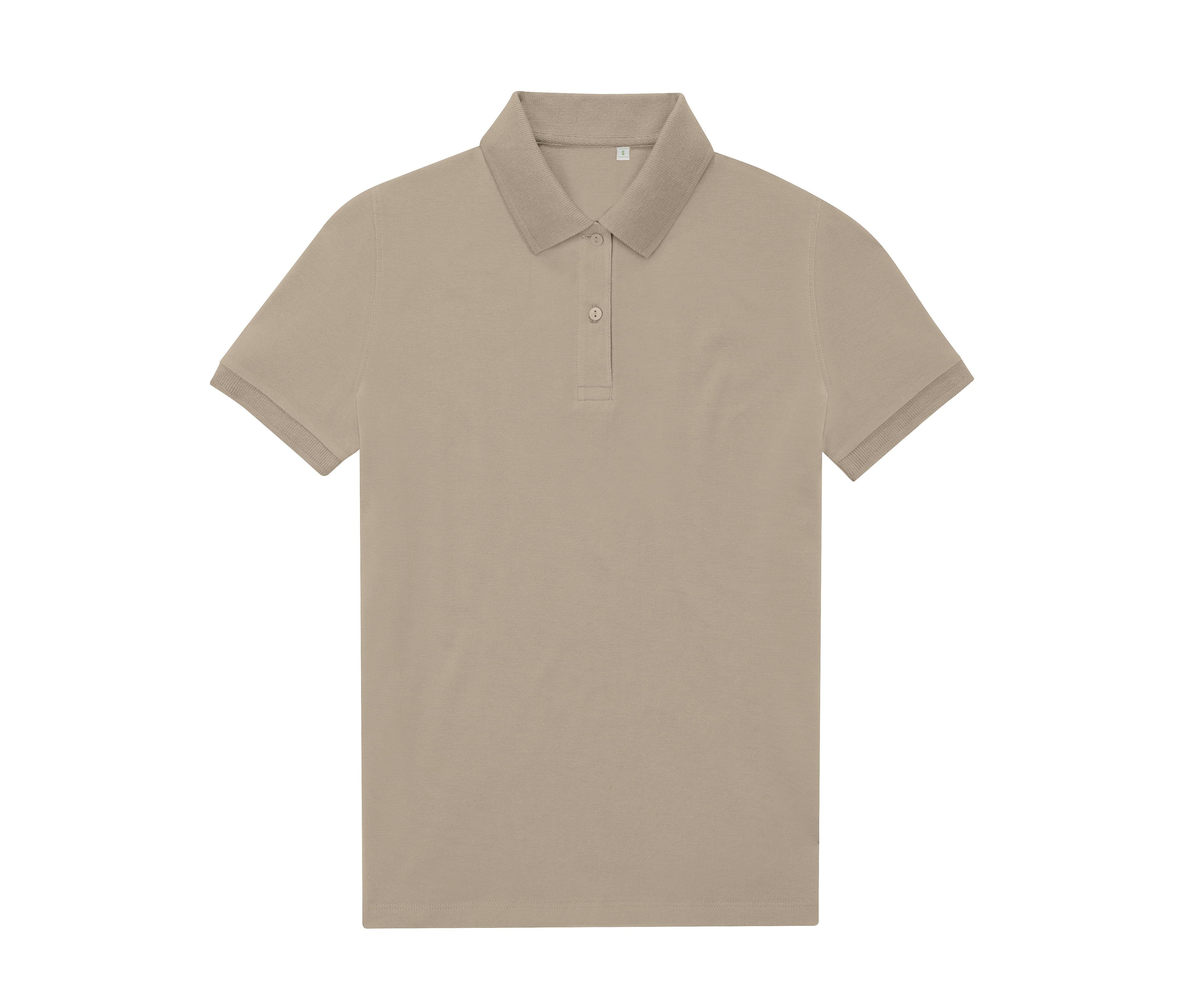 Polo Femme 65/35 en Polyester Recyclé - Mastic