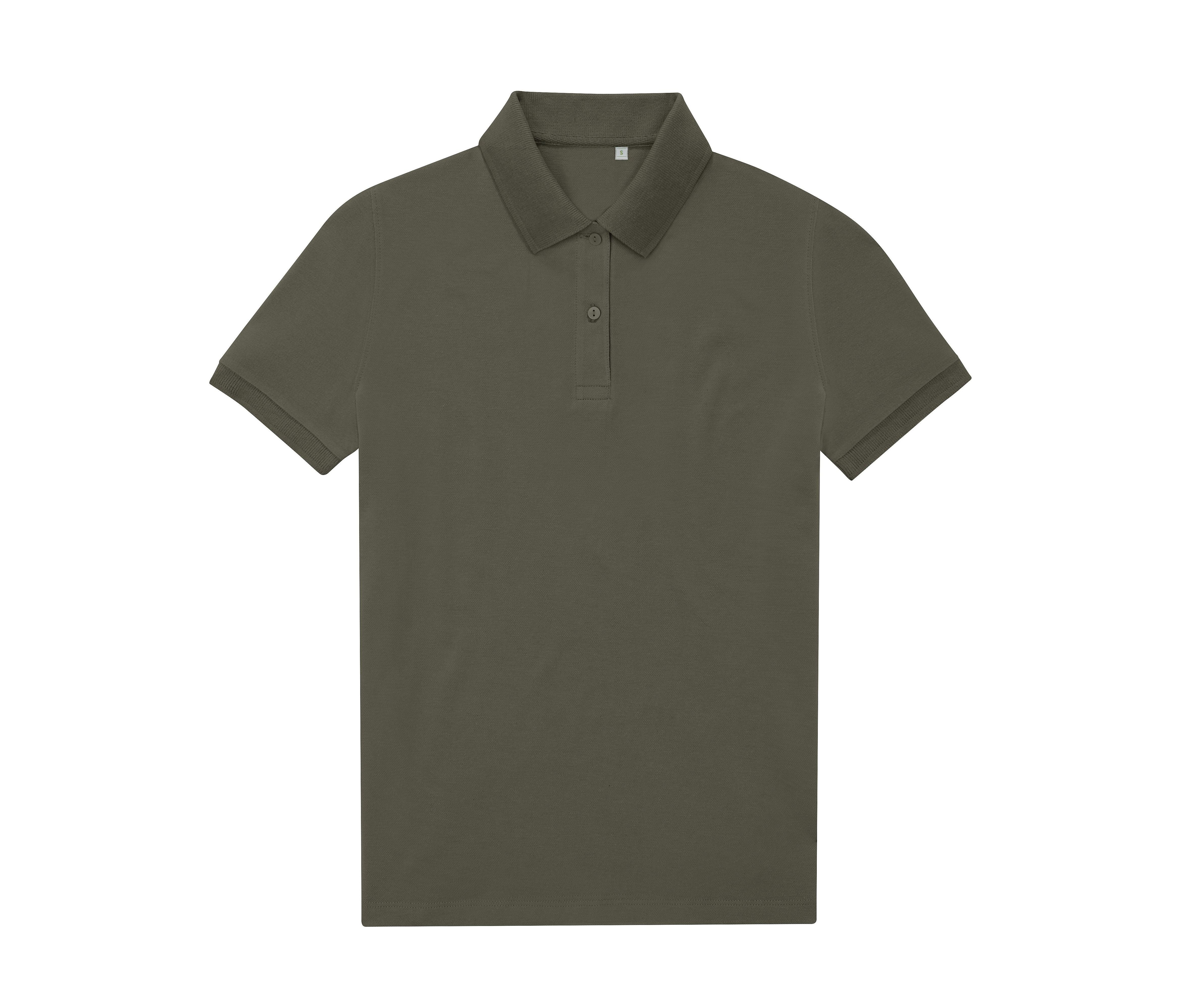 Polo Femme 65/35 en Polyester Recyclé - Camo Green