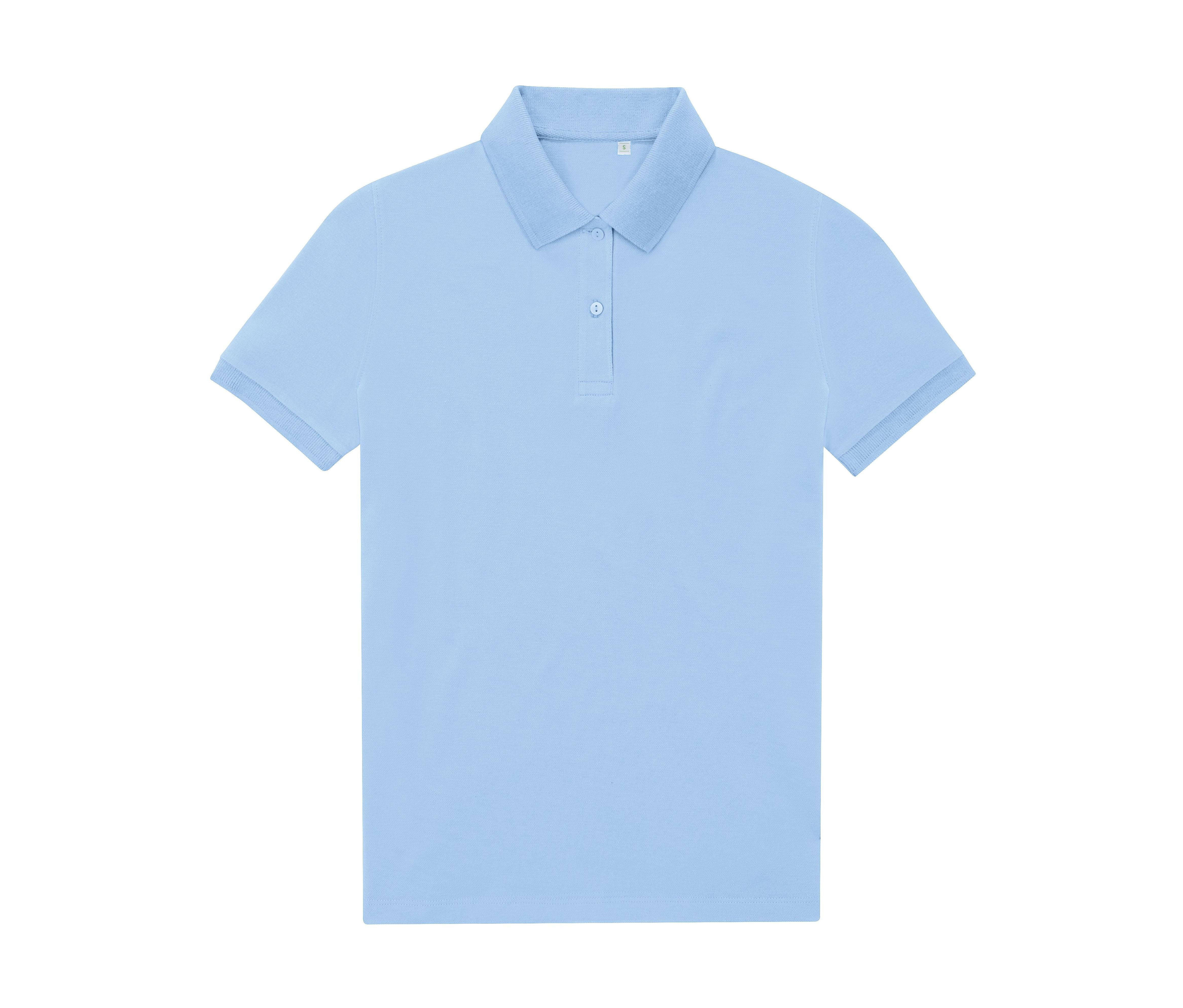 Polo Femme 65/35 en Polyester Recyclé - Lotus Blue