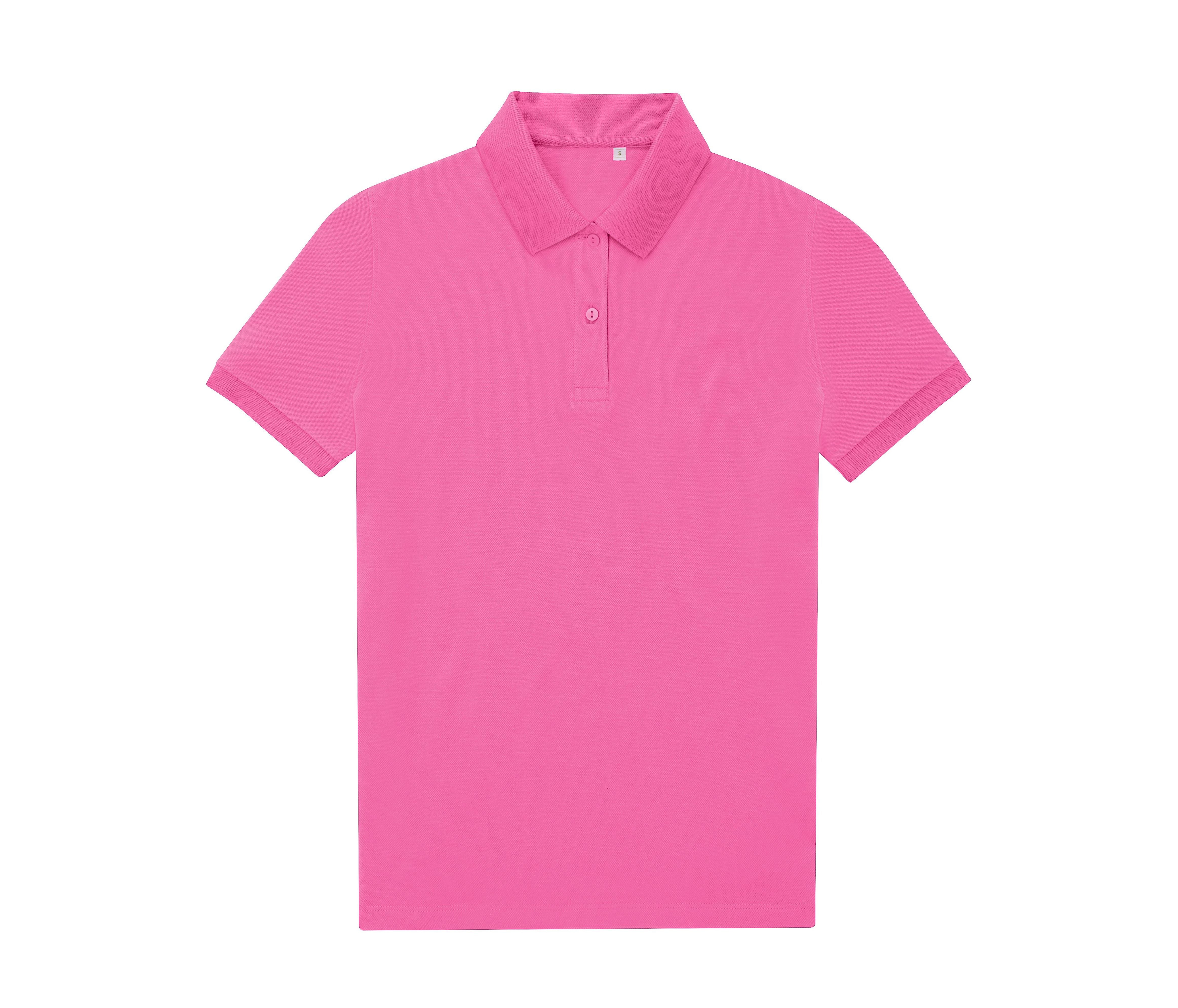 Polo Femme 65/35 en Polyester Recyclé - Lotus Pink