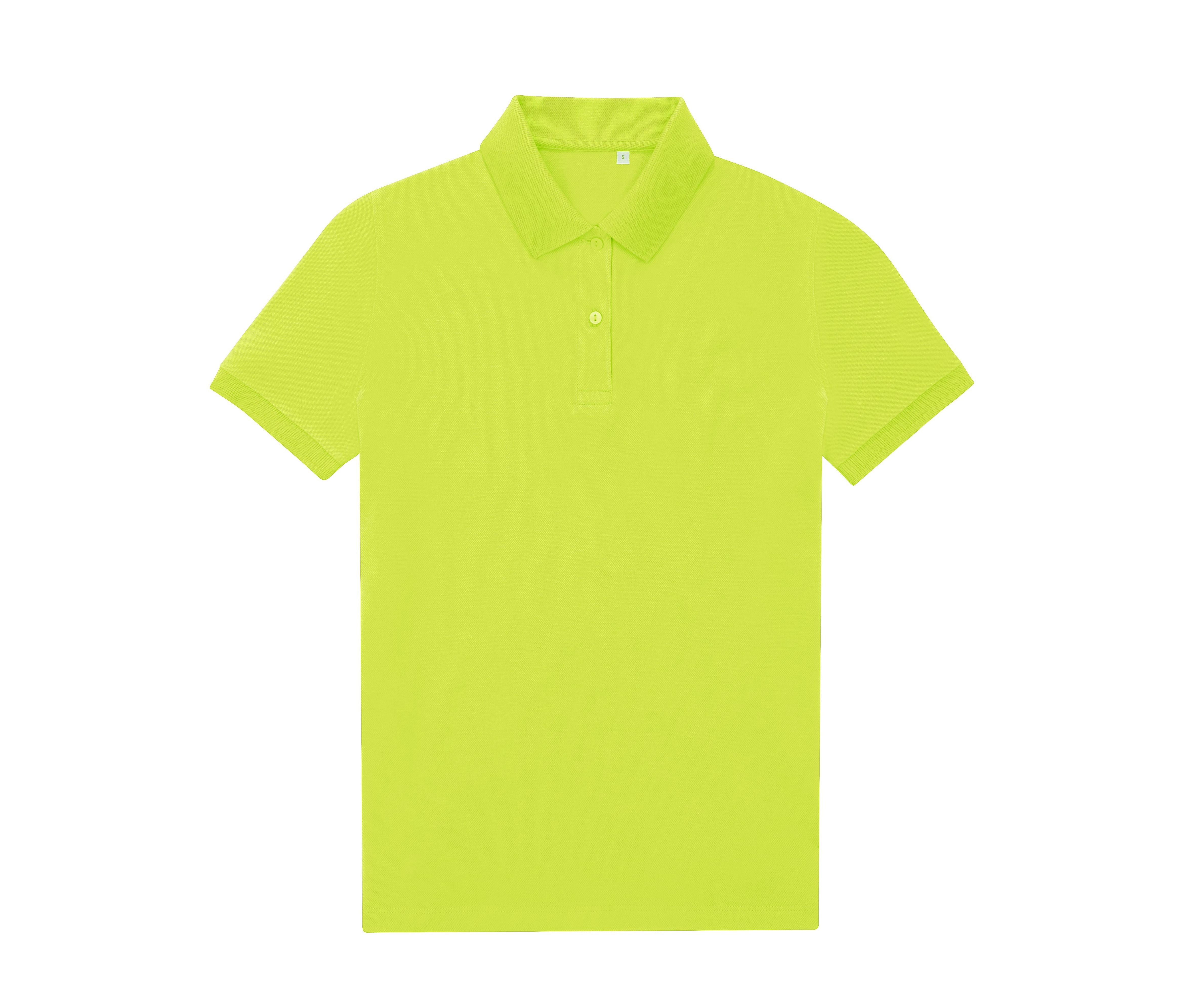 Polo Femme 65/35 en Polyester Recyclé - Acid Lime