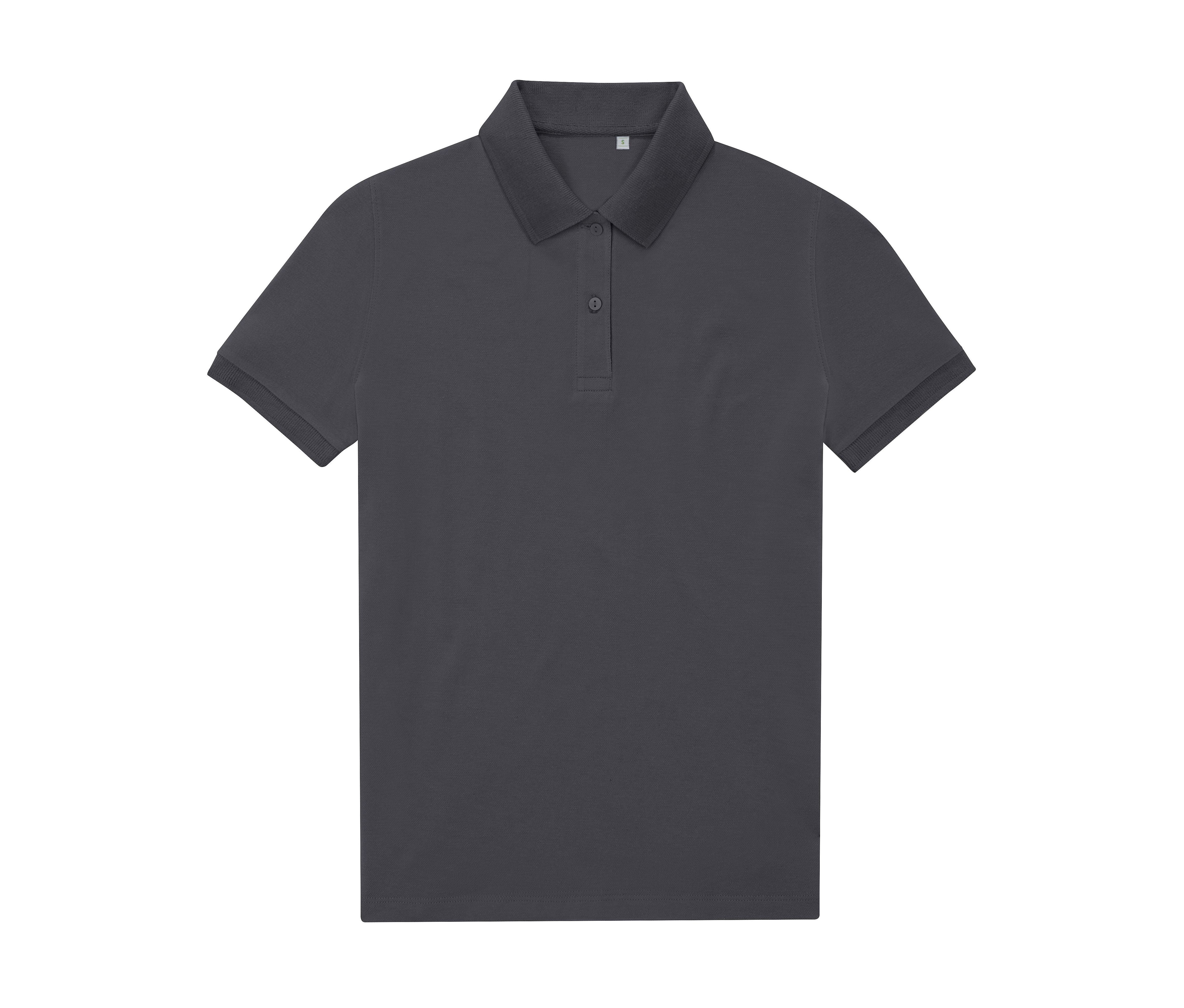 Polo Femme 65/35 en Polyester Recyclé - Dark Grey