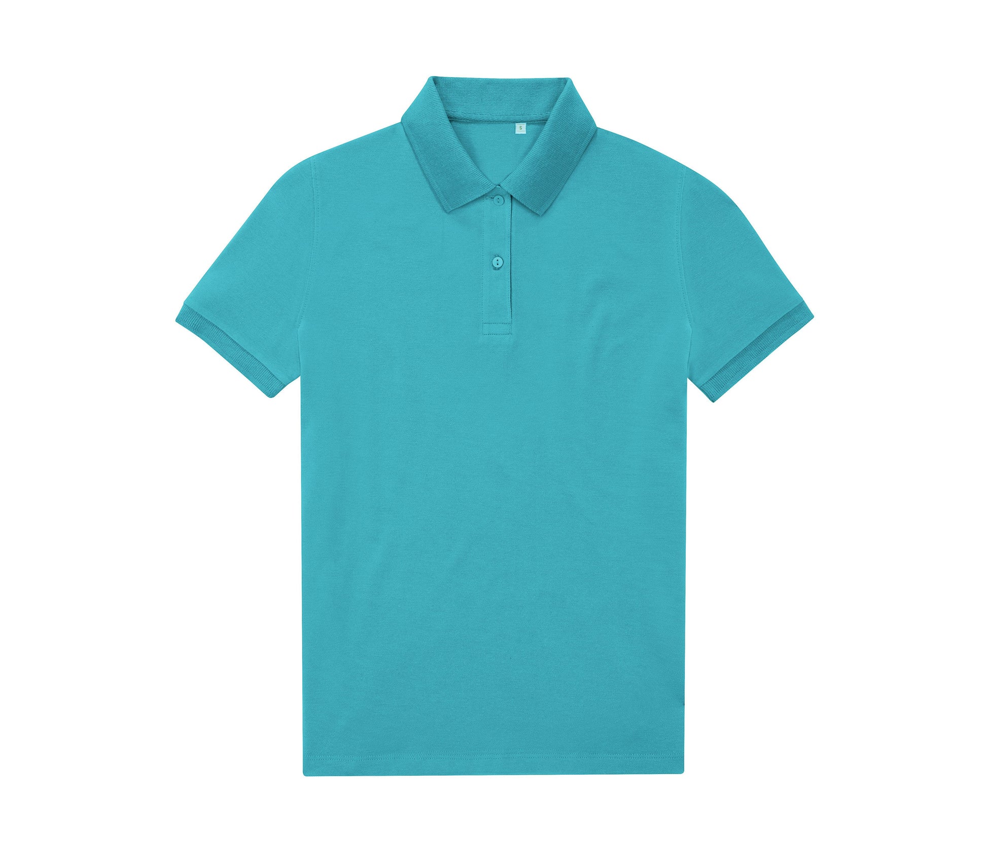 Polo Femme 65/35 en Polyester Recyclé - Pop Turquoise