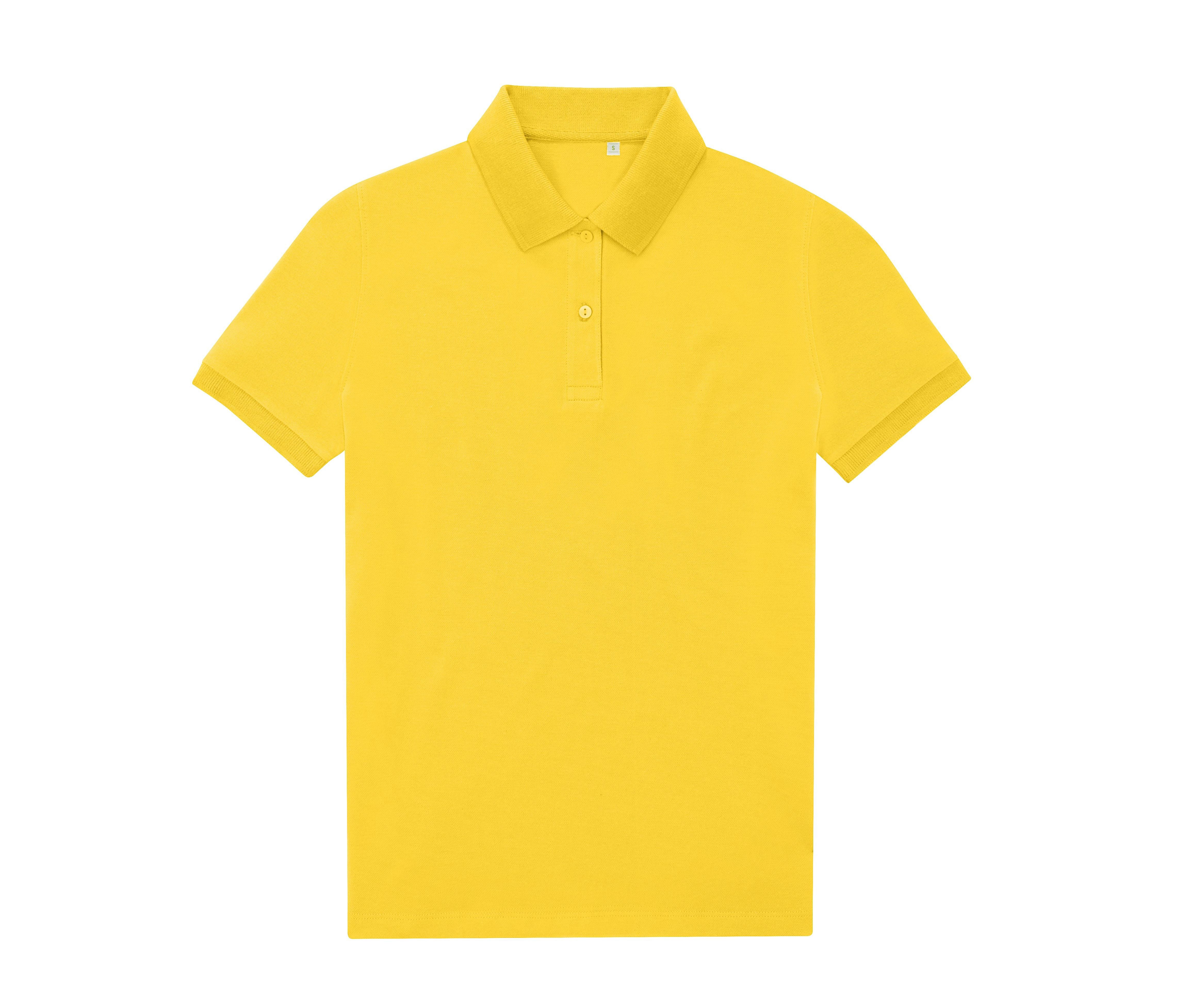 Polo Femme 65/35 en Polyester Recyclé - Pop Yellow