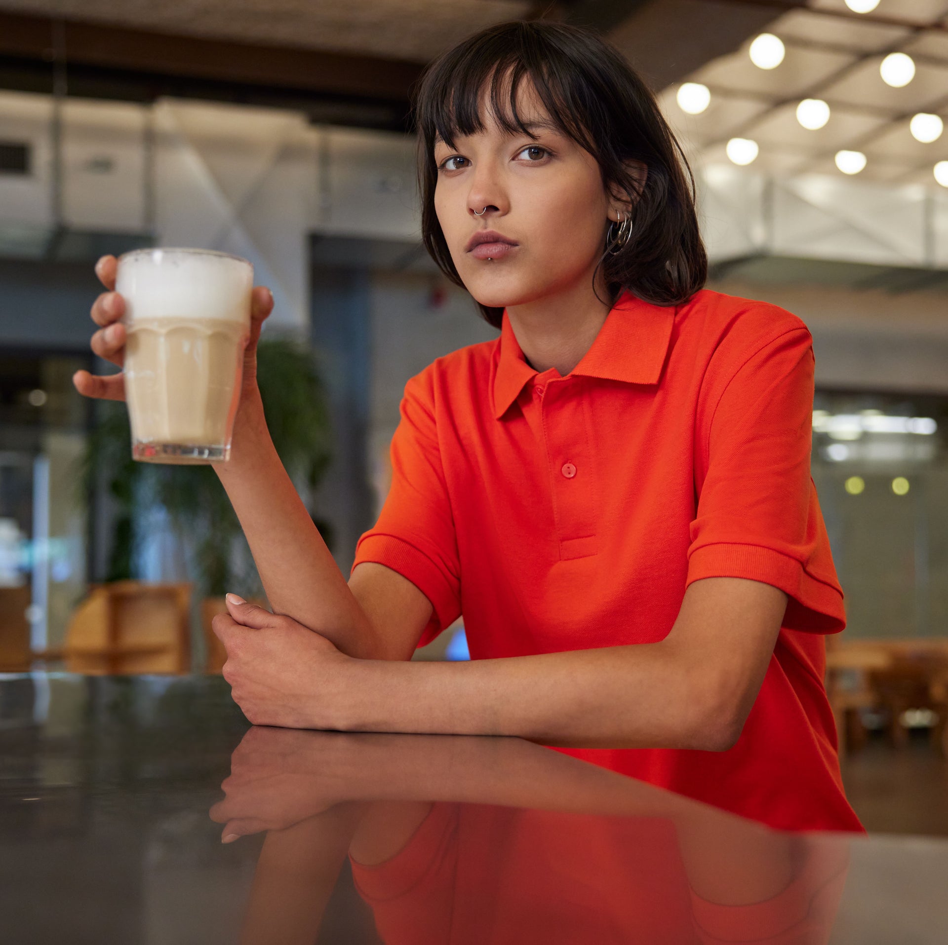 Polo femme 65/35 en polyester recyclé