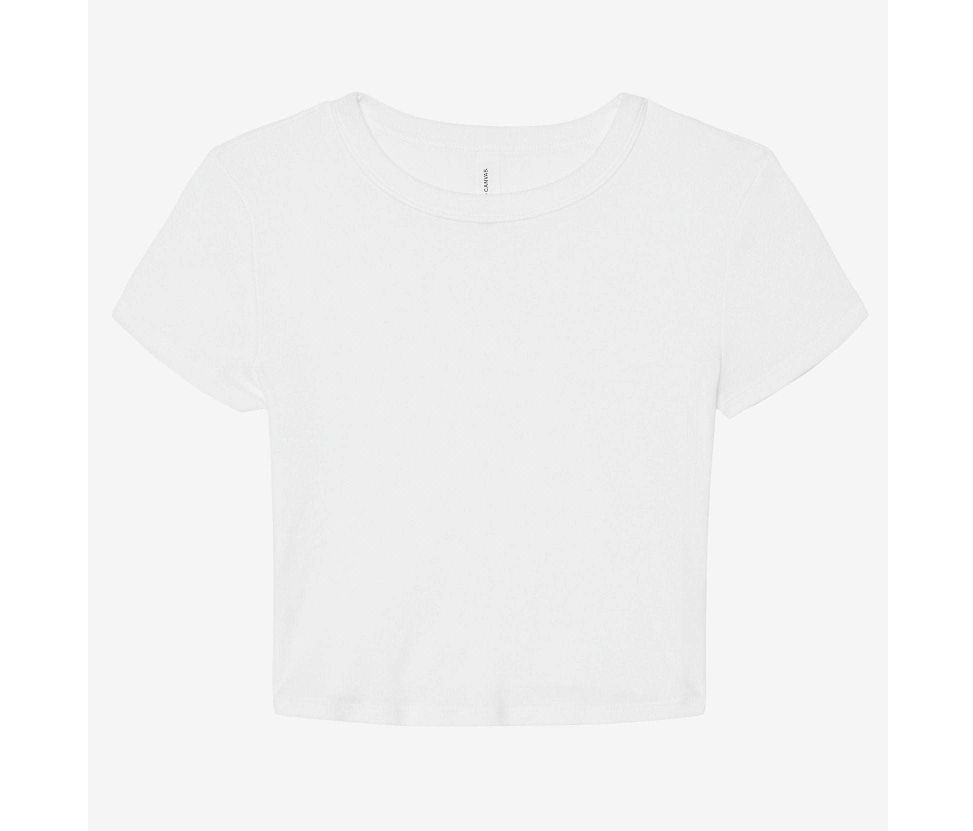 Tee-Shirt Court Femme - Solid White Blend