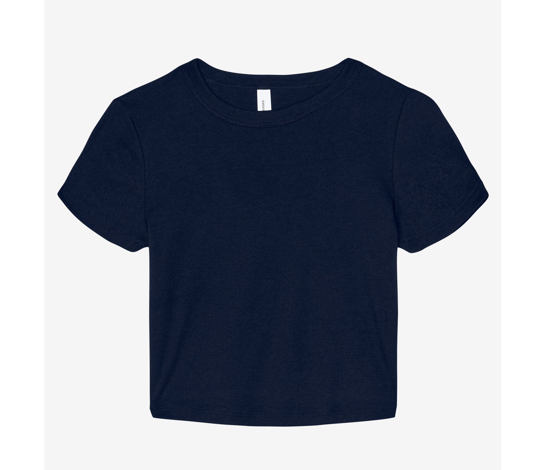 Tee-Shirt Court Femme - Solid Navy Blend
