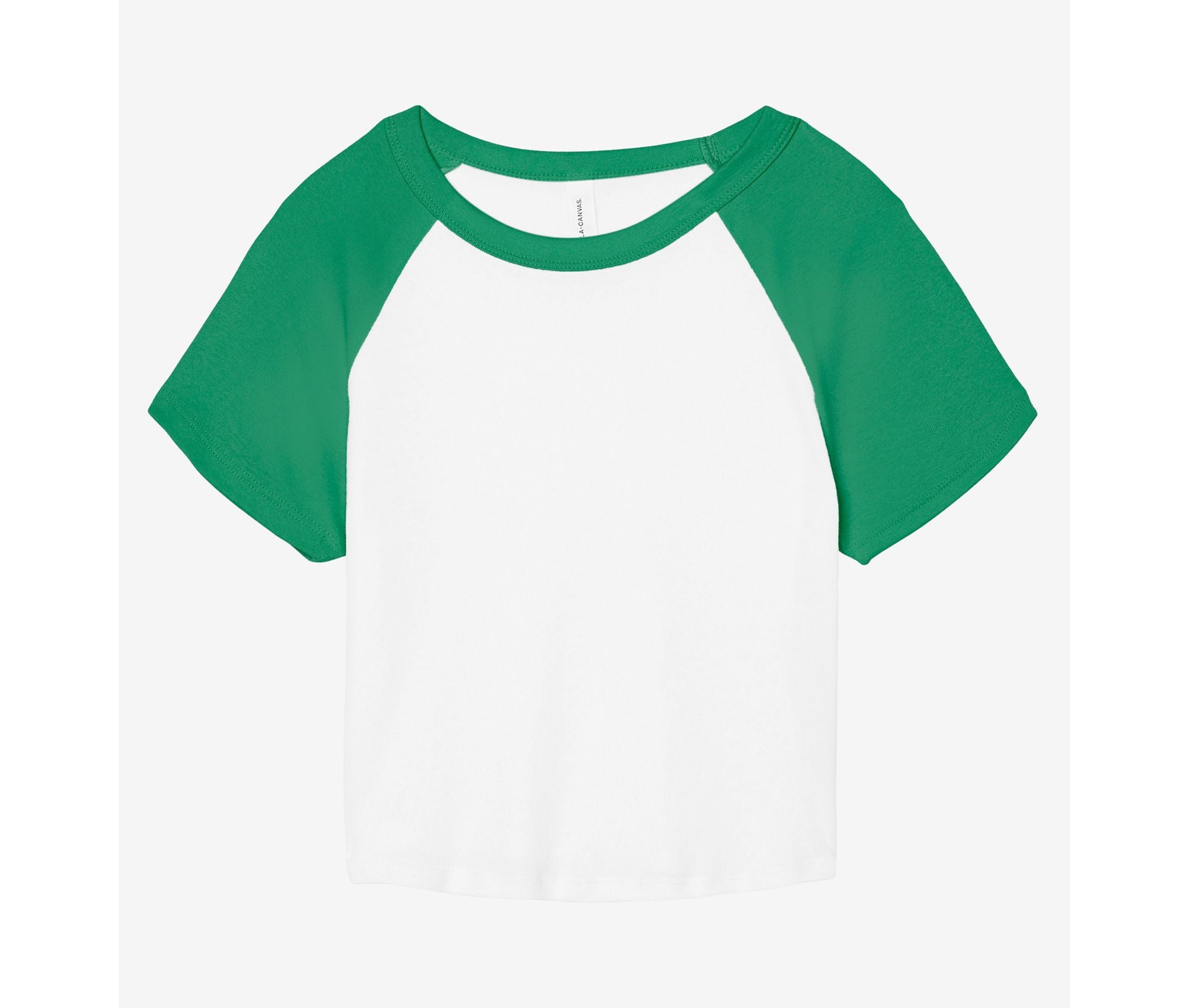 Tee-Shirt Ringer Femme - White / Kelly