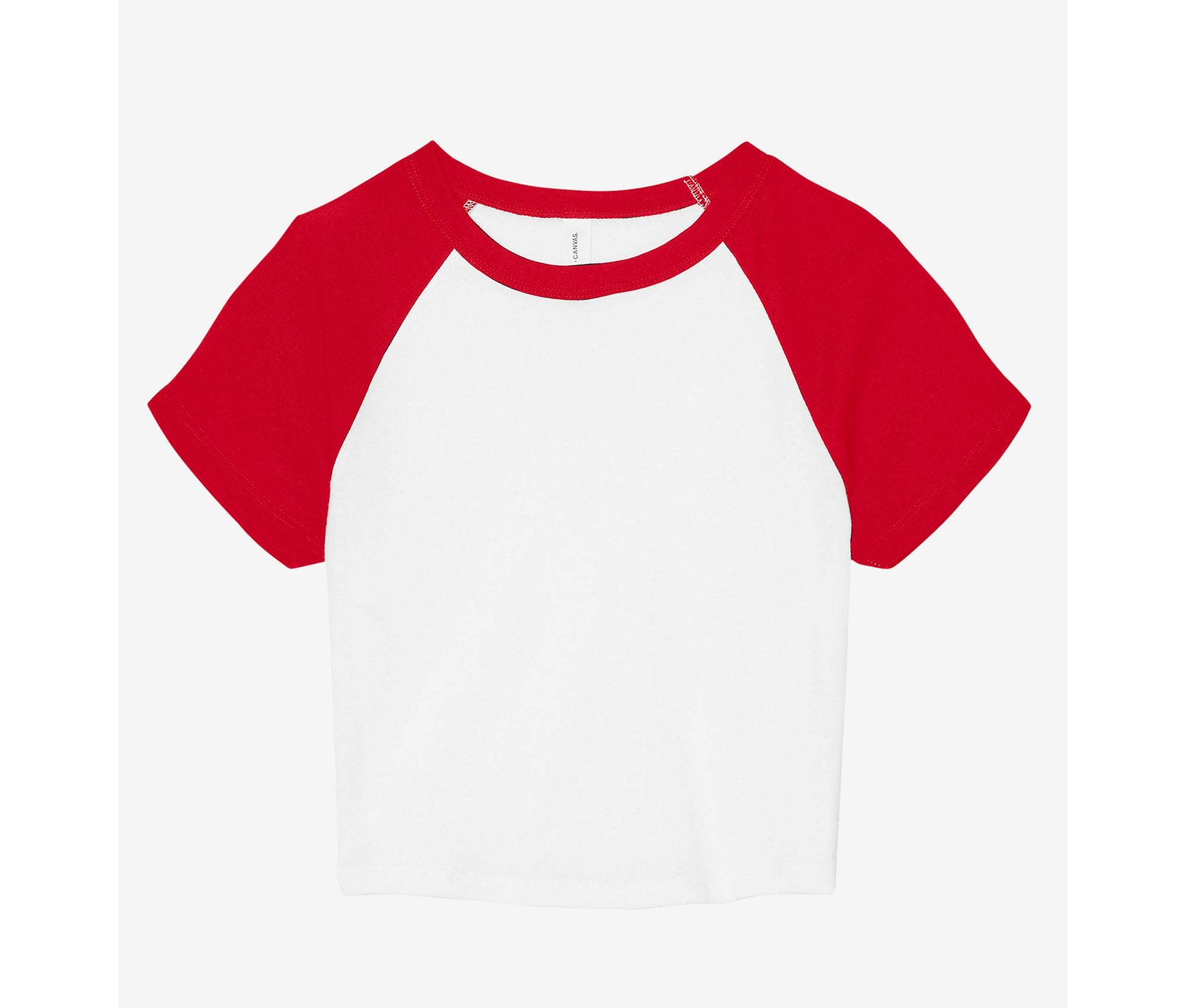 Tee-Shirt Ringer Femme - White / Red