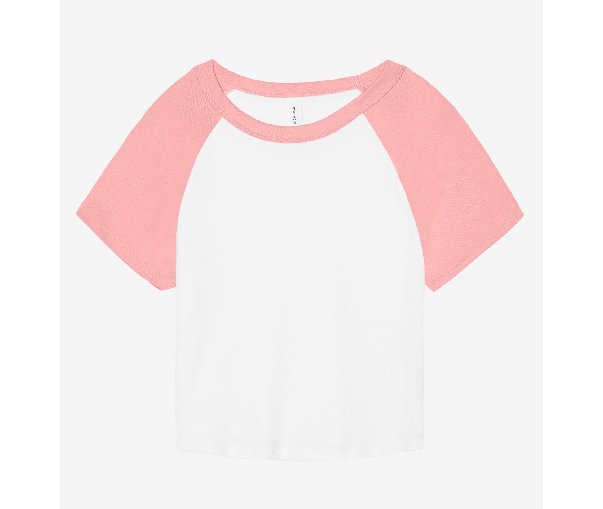 Tee-Shirt Ringer Femme - White / Pink