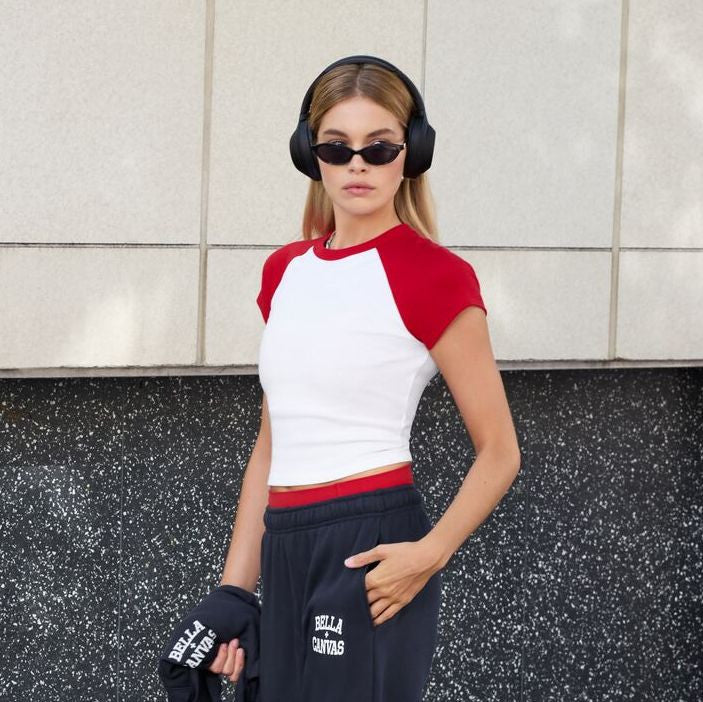 Tee-shirt Ringer femme