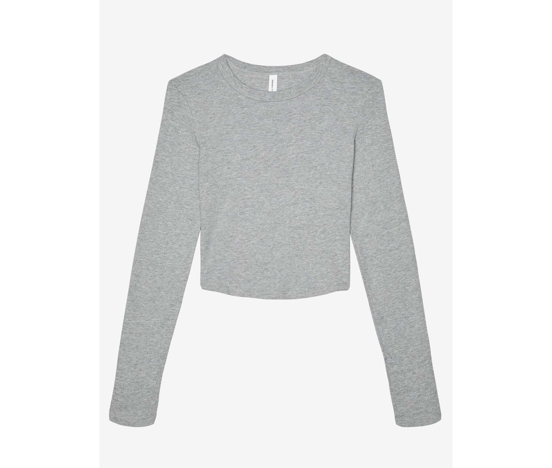 Tee-Shirt Court Manches Longues Femme - Athletic Heather