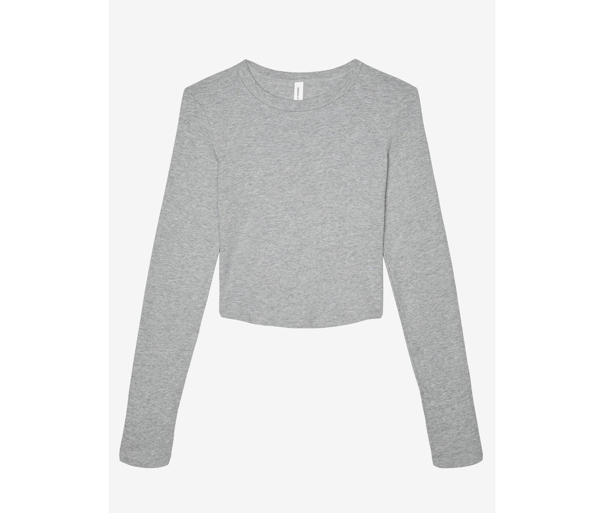 Tee-Shirt Court Manches Longues Femme - Athletic Heather