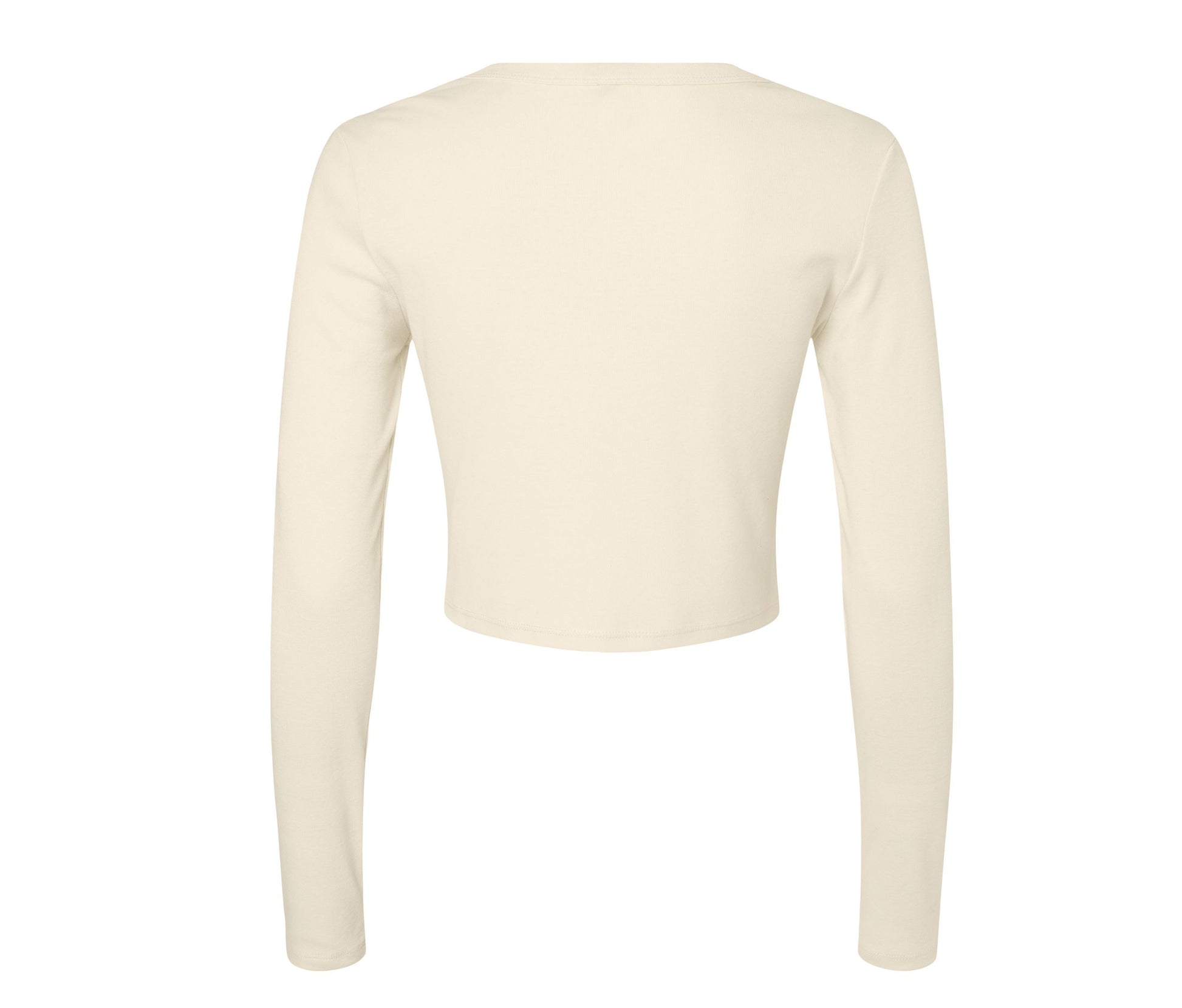 Tee-Shirt Court Manches Longues Femme - Solid Natural Blend
