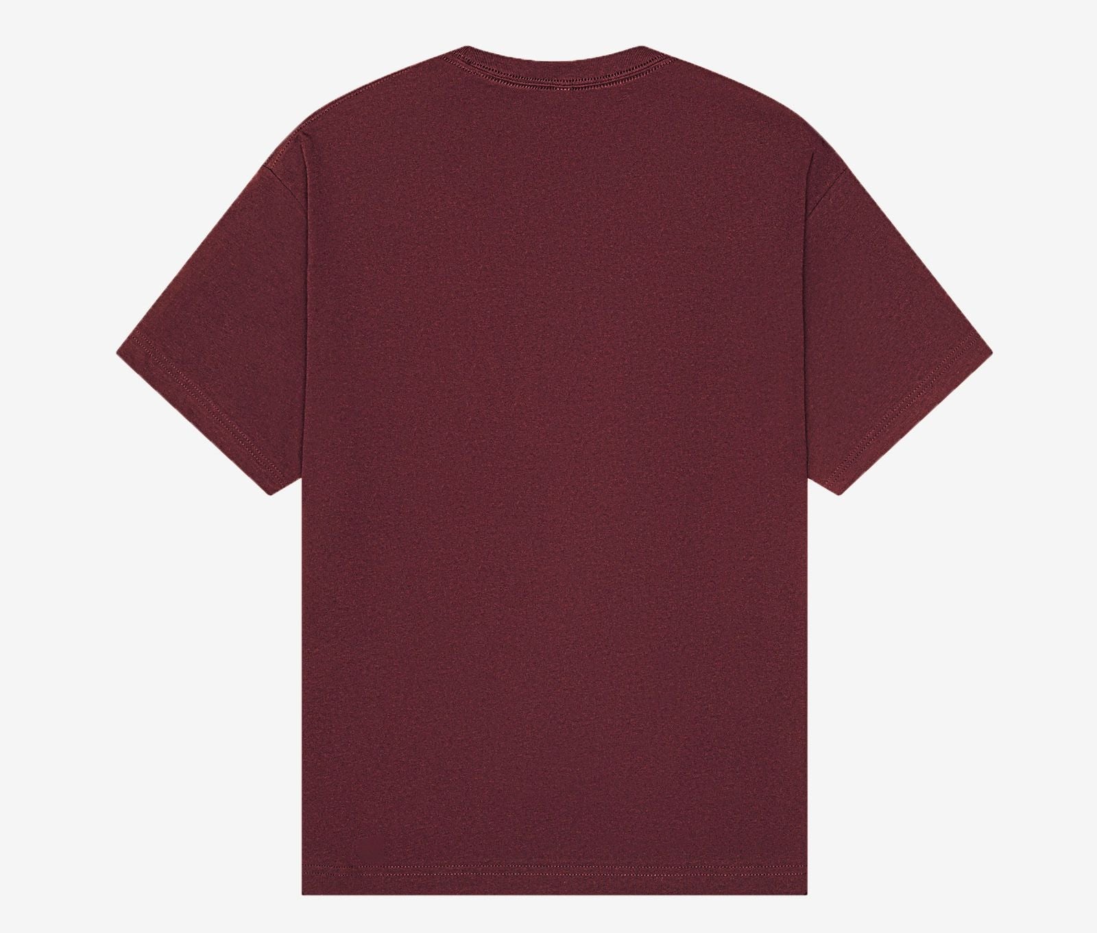 Tee-Shirt Unisexe Coupe Boxy - Maroon