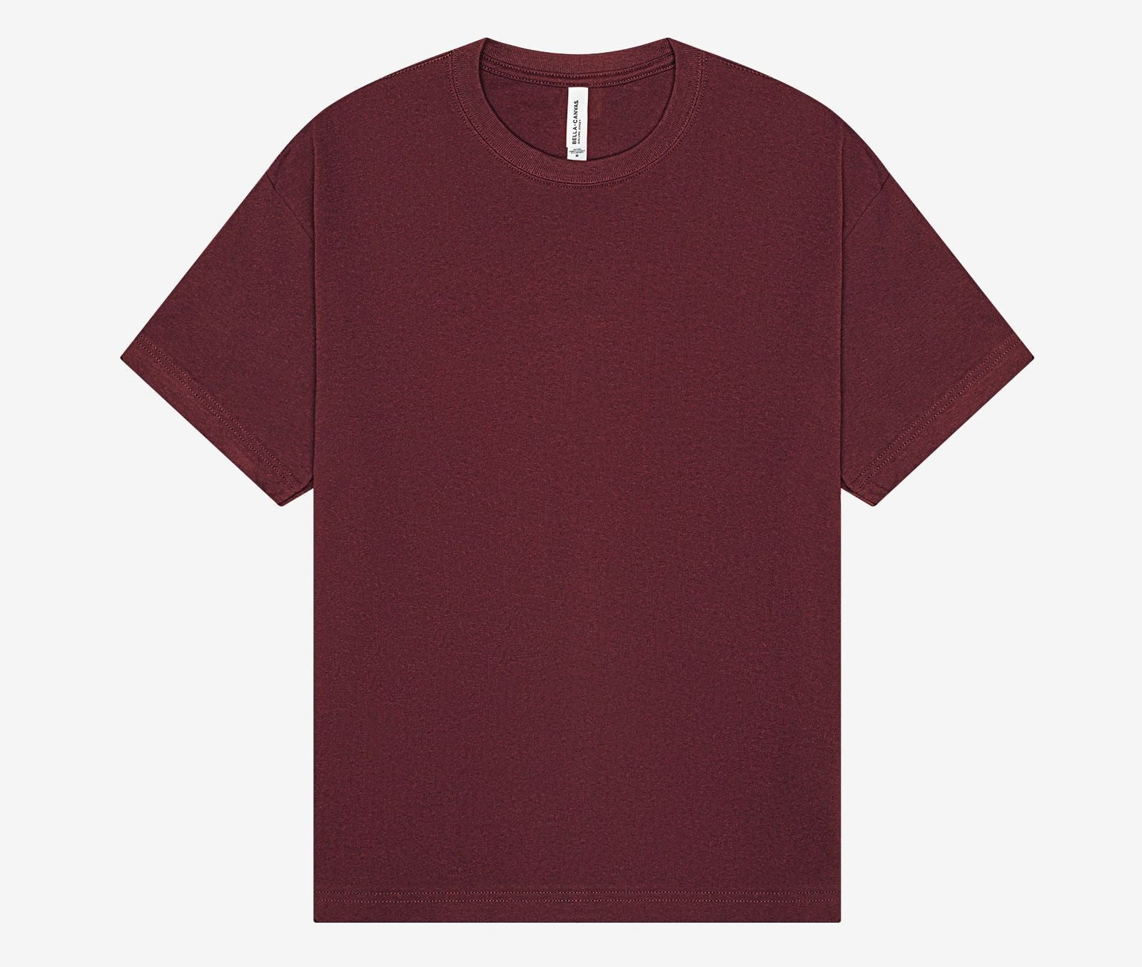 Tee-Shirt Unisexe Coupe Boxy - Maroon