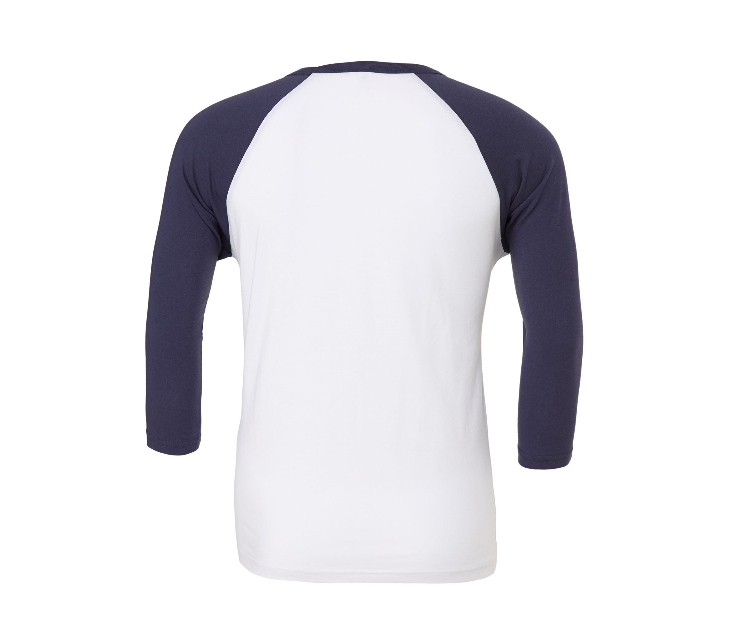 Tee-Shirt Baseball Manches 3/4 - White / Navy