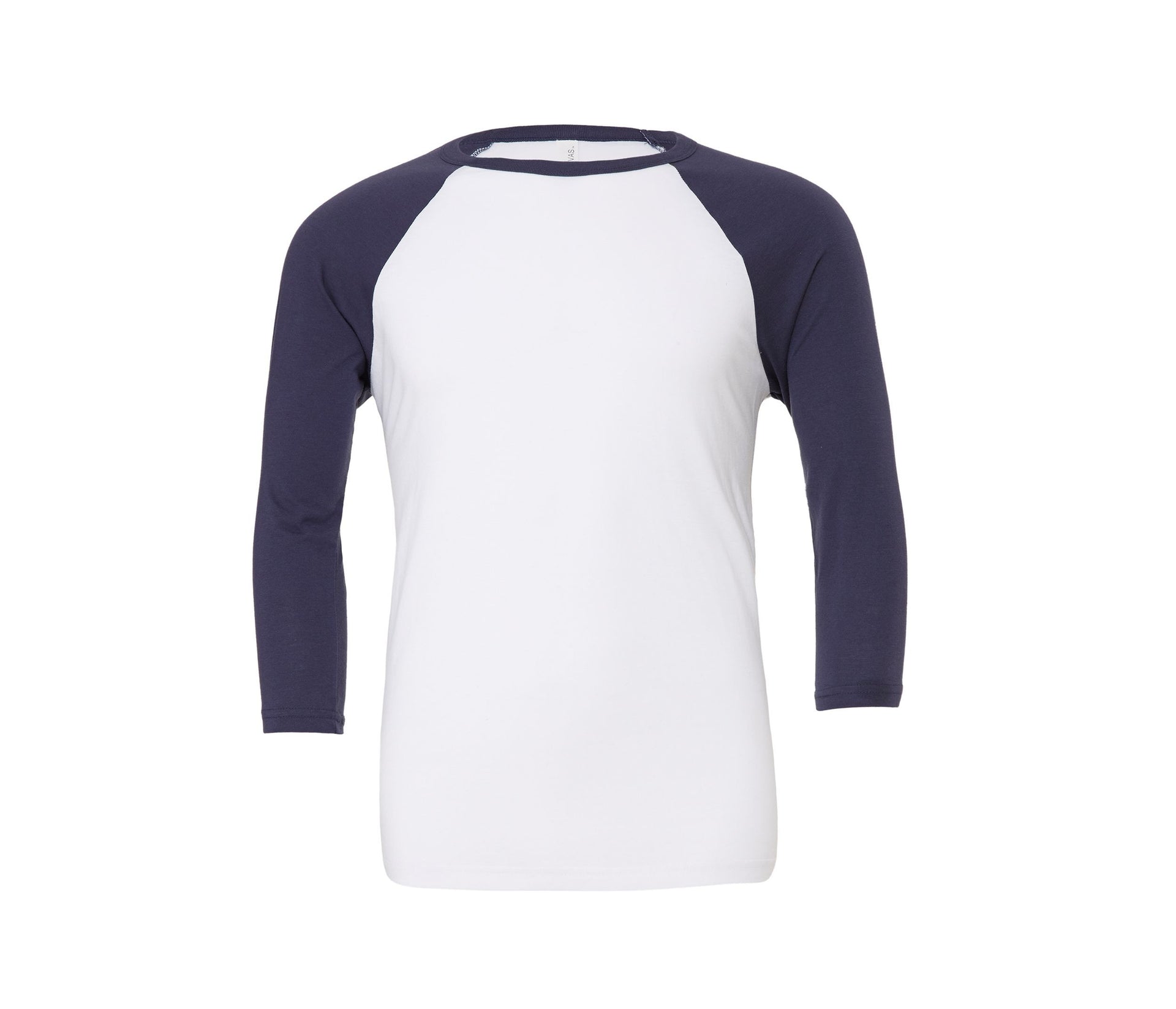 Tee-Shirt Baseball Manches 3/4 - White / Navy