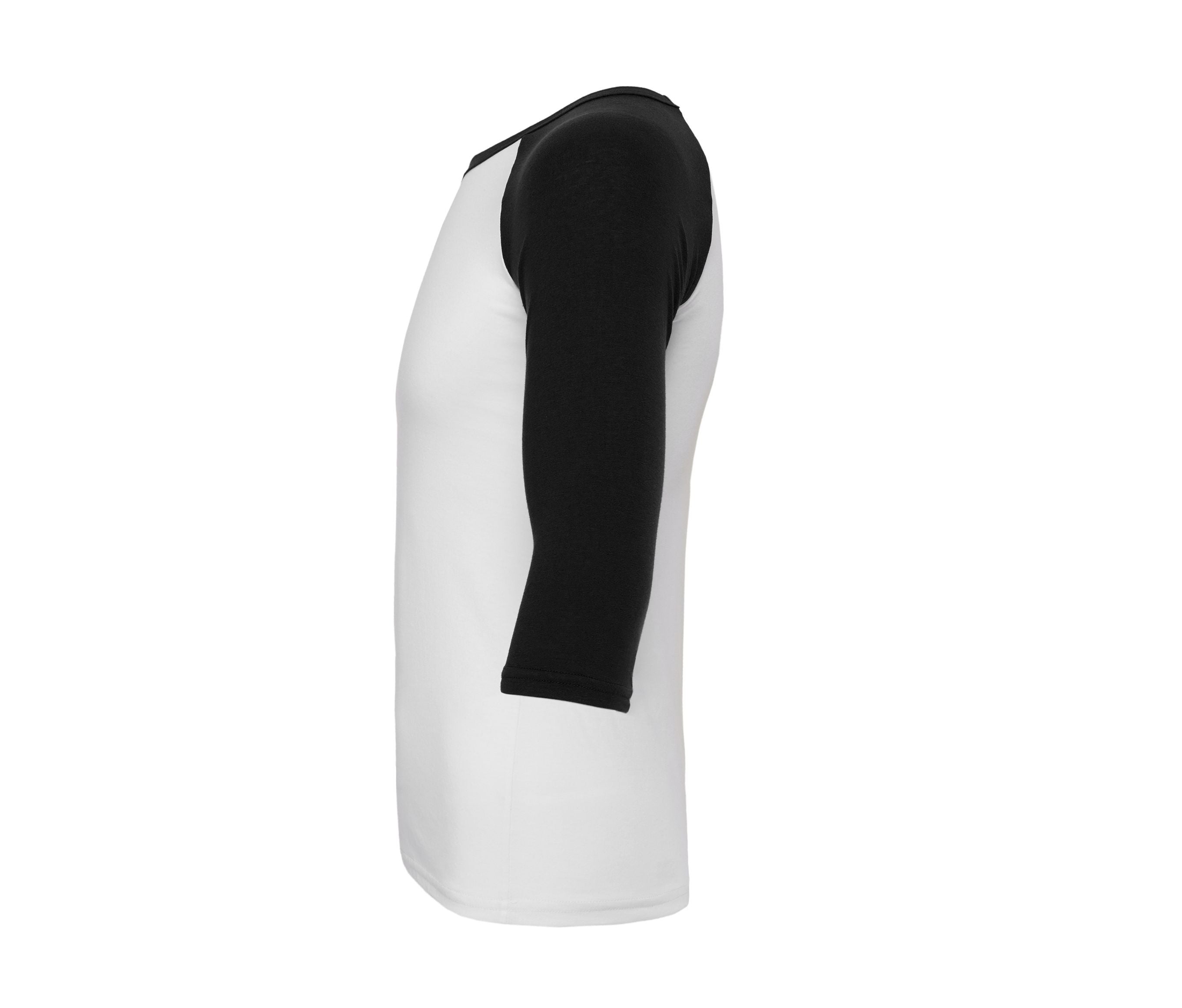 Tee-Shirt Baseball Manches 3/4 - White / Black