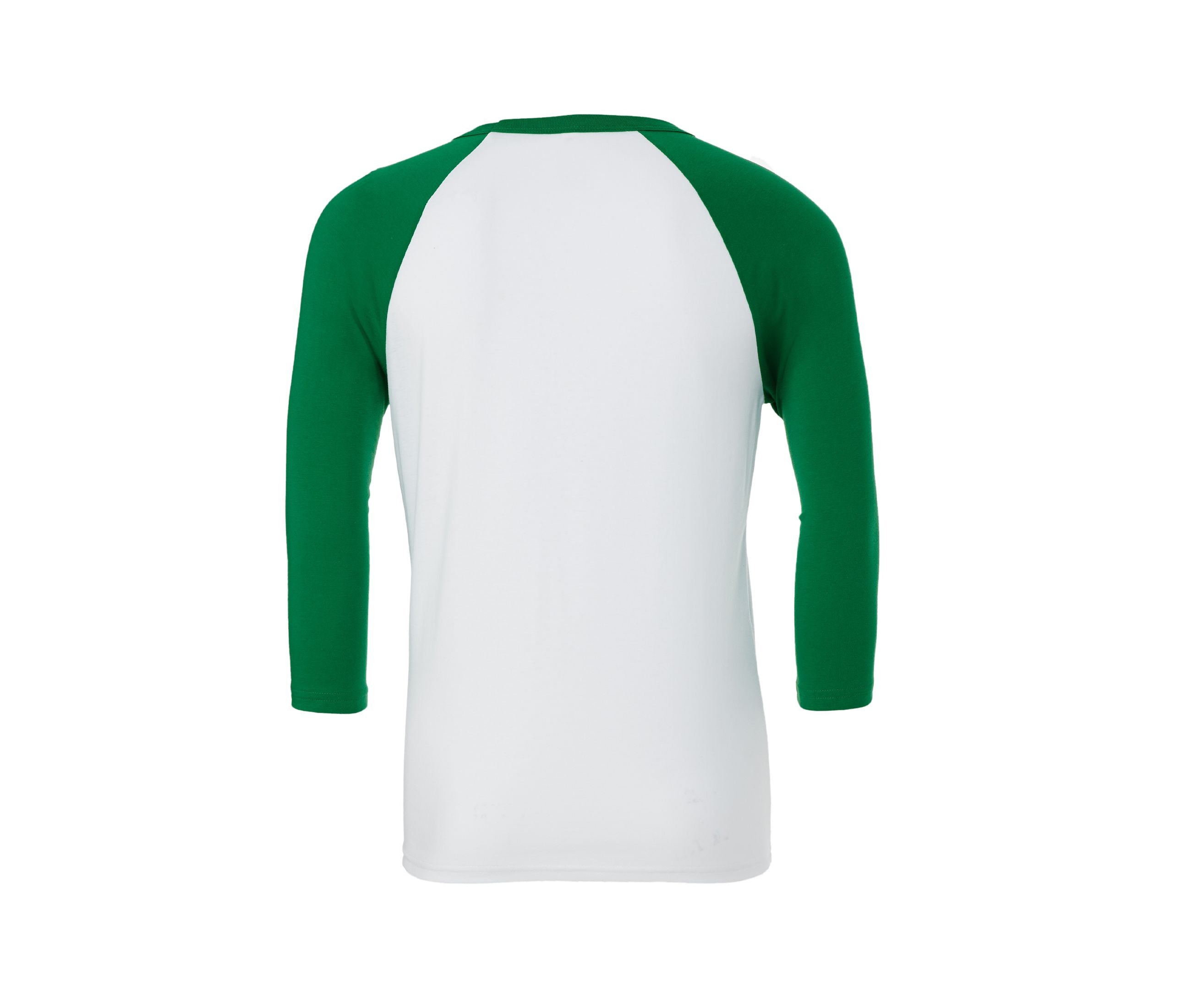 Tee-Shirt Baseball Manches 3/4 - White / Kelly
