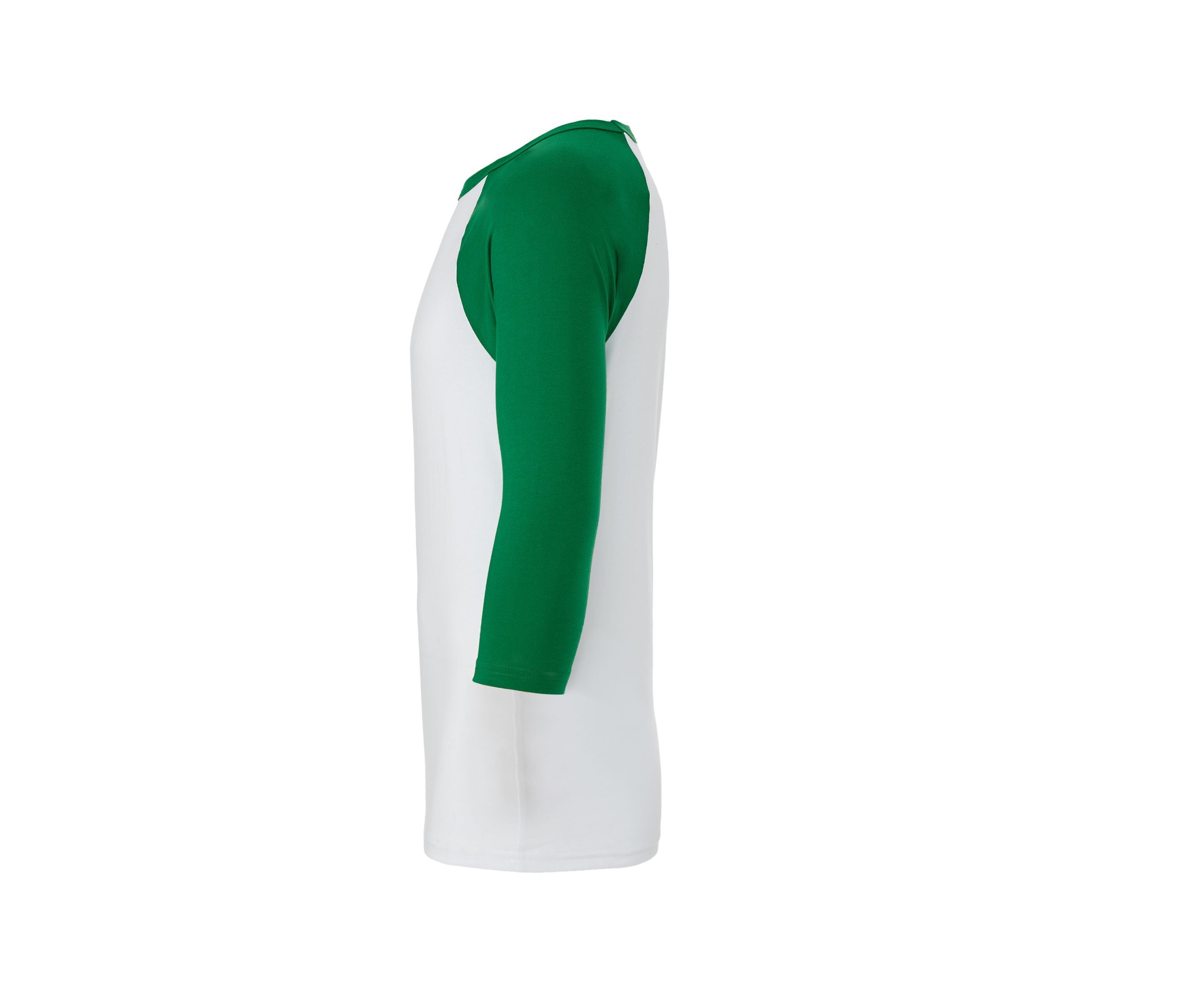 Tee-Shirt Baseball Manches 3/4 - White / Kelly