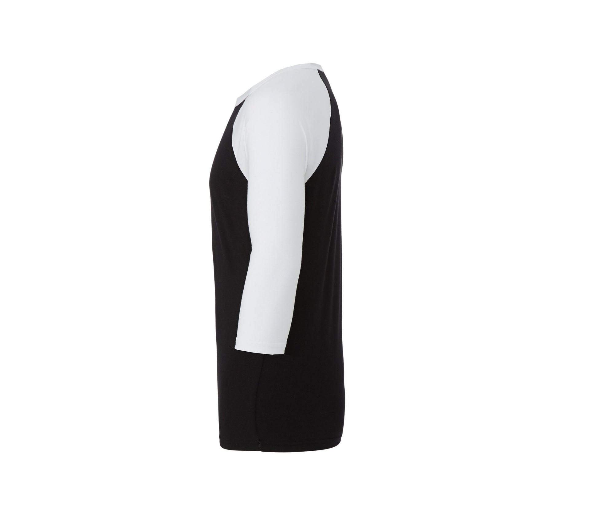 Tee-Shirt Baseball Manches 3/4 - Black / White