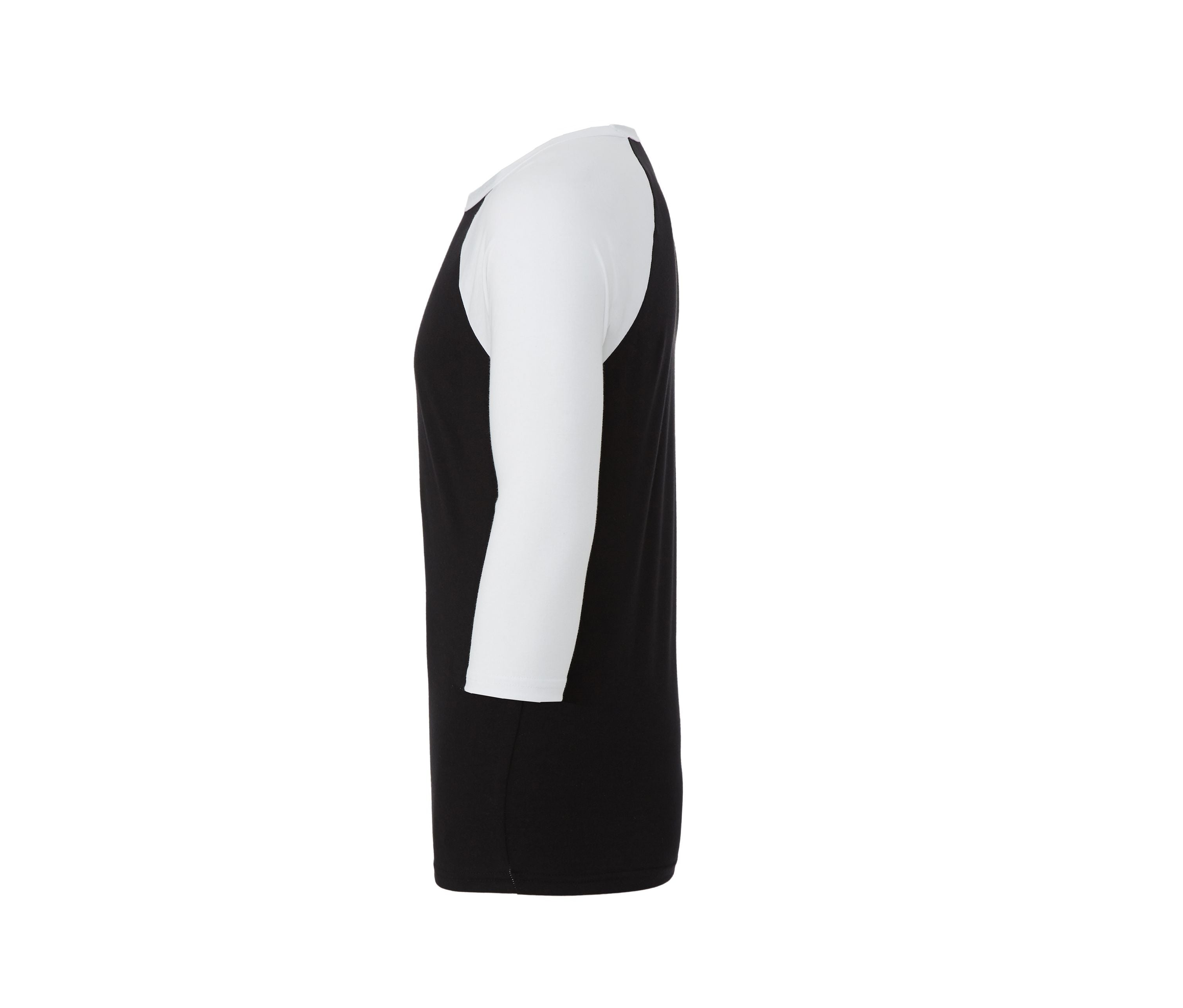 Tee-Shirt Baseball Manches 3/4 - Black / White