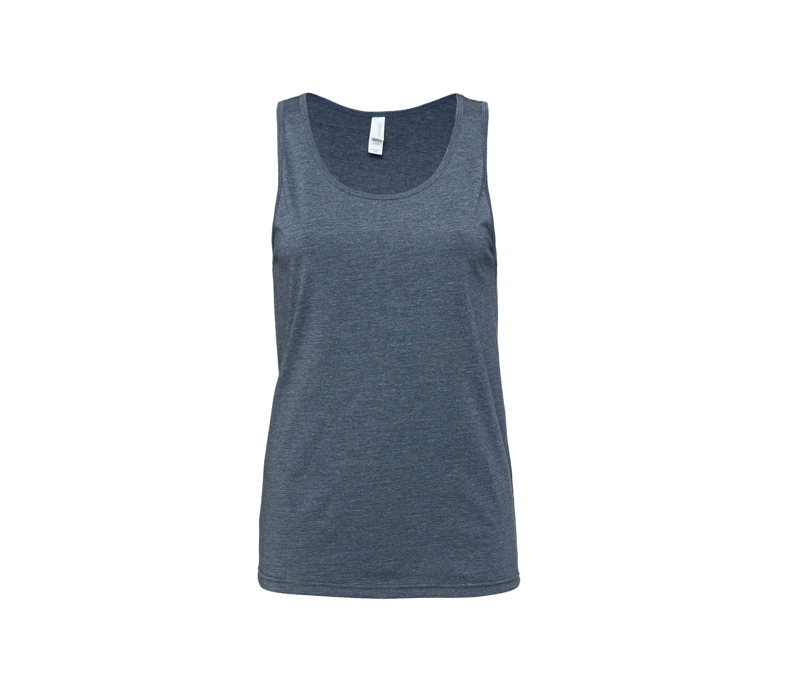 Débardeur Unisexe en Coton - Heather Navy