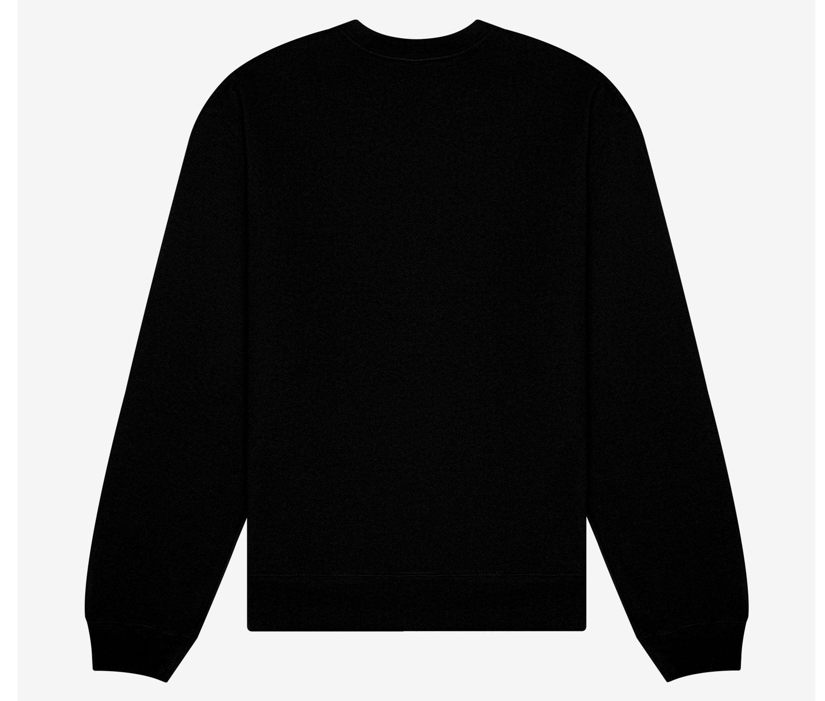 Sweat Unisexe Col Rond - Black