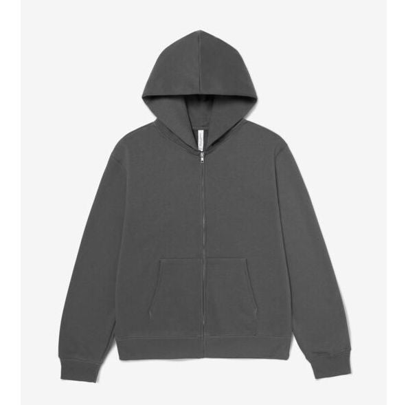 Sweat à Capuche Lourd Zippé - Asphalt