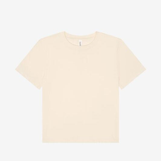Tee-Shirt Femme Lourd Boxy - Natural