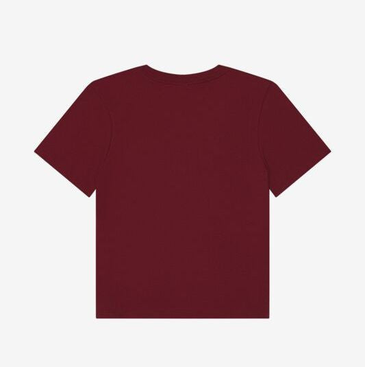 Tee-Shirt Femme Lourd Boxy - Maroon