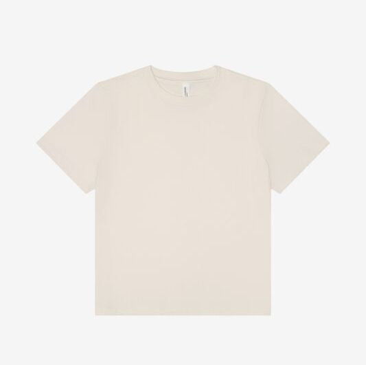 Tee-Shirt Femme Lourd Boxy - Vintage White