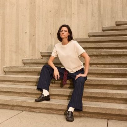 Tee-shirt femme lourd boxy