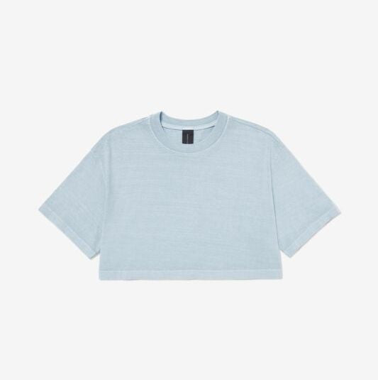 Tee-Shirt Court Délavé - Light Washed Denim
