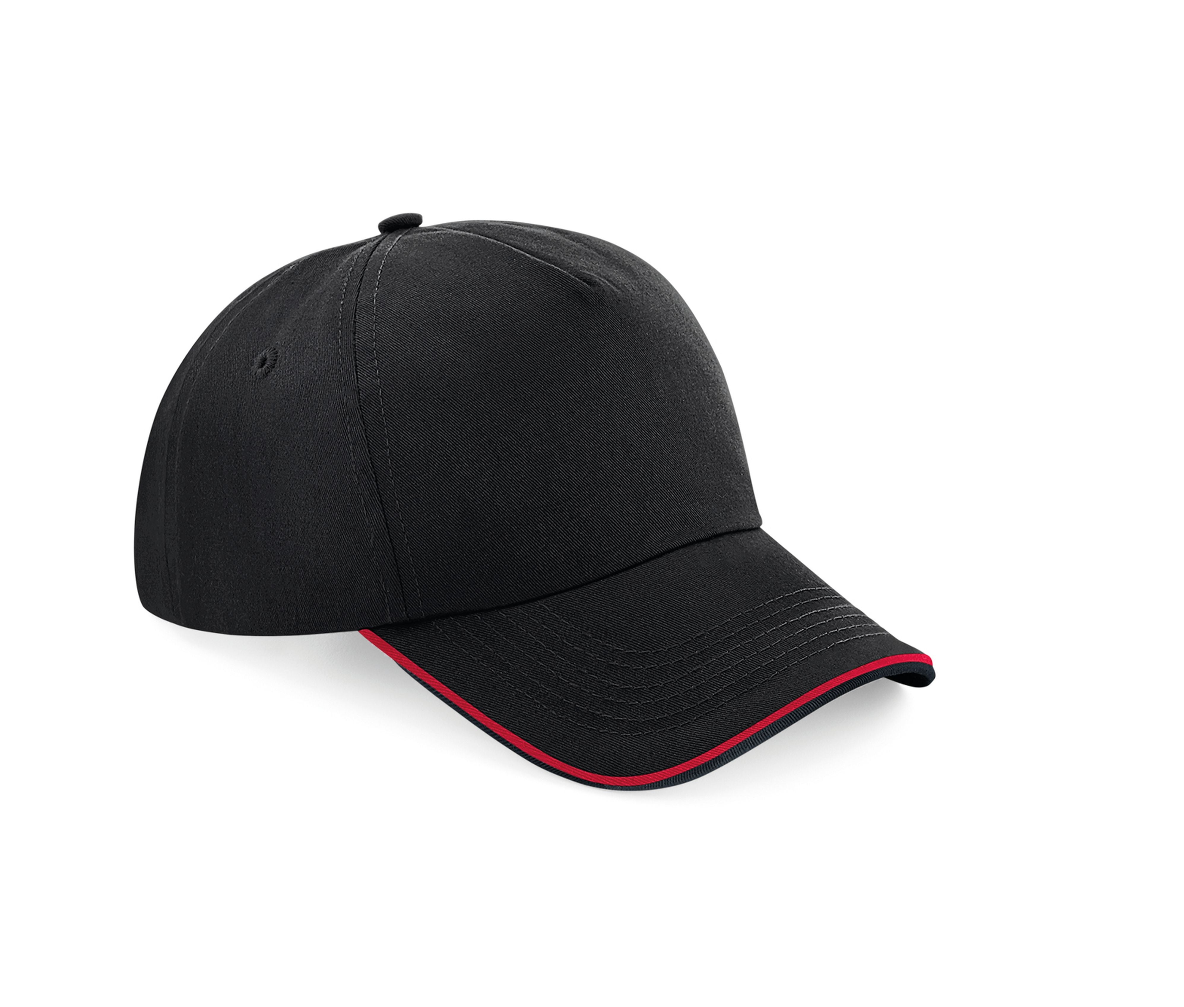 Casquette Authentic Visière Passepoilée - Black/classic Red