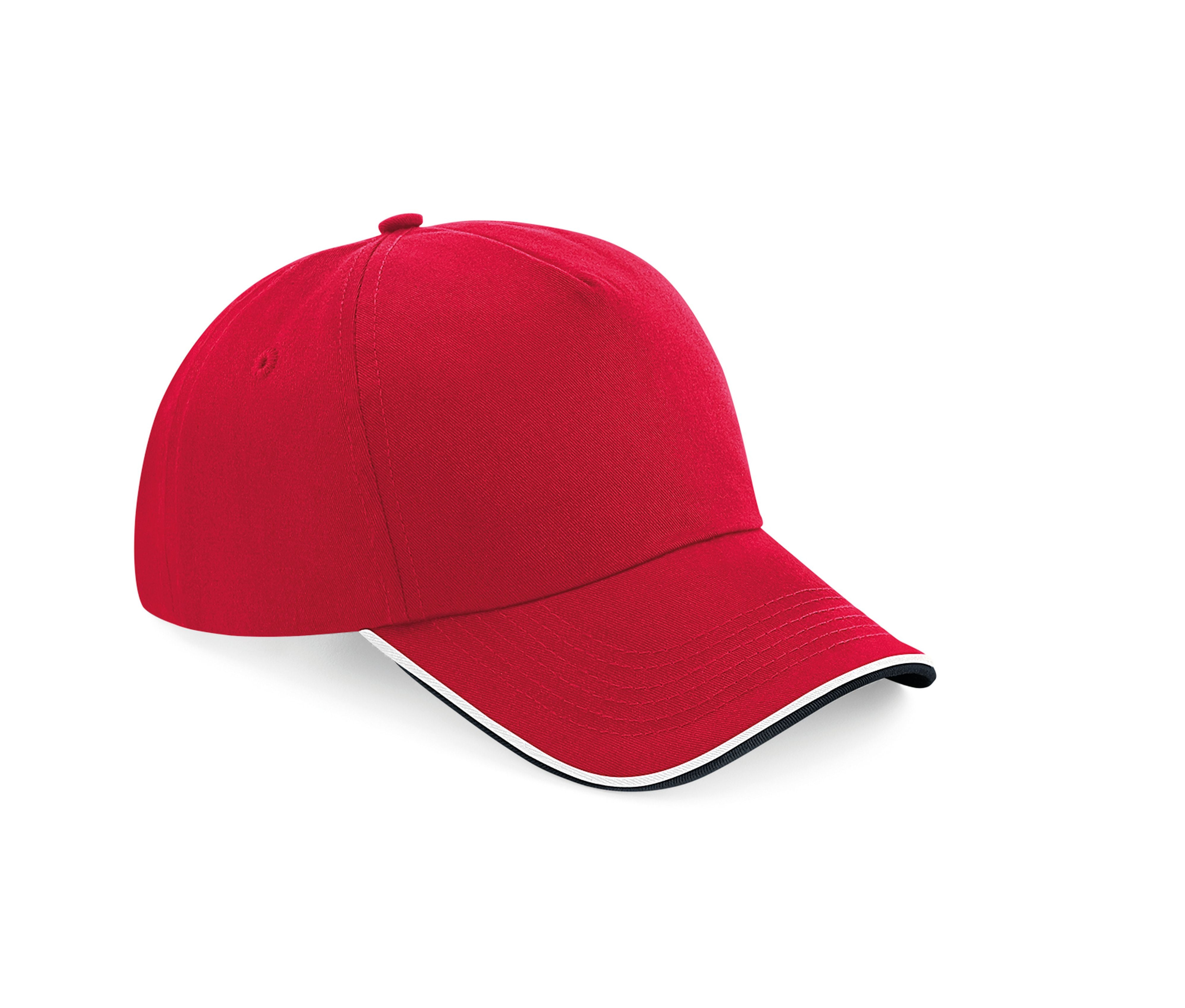 Casquette Authentic Visière Passepoilée - Classic Red/black/white