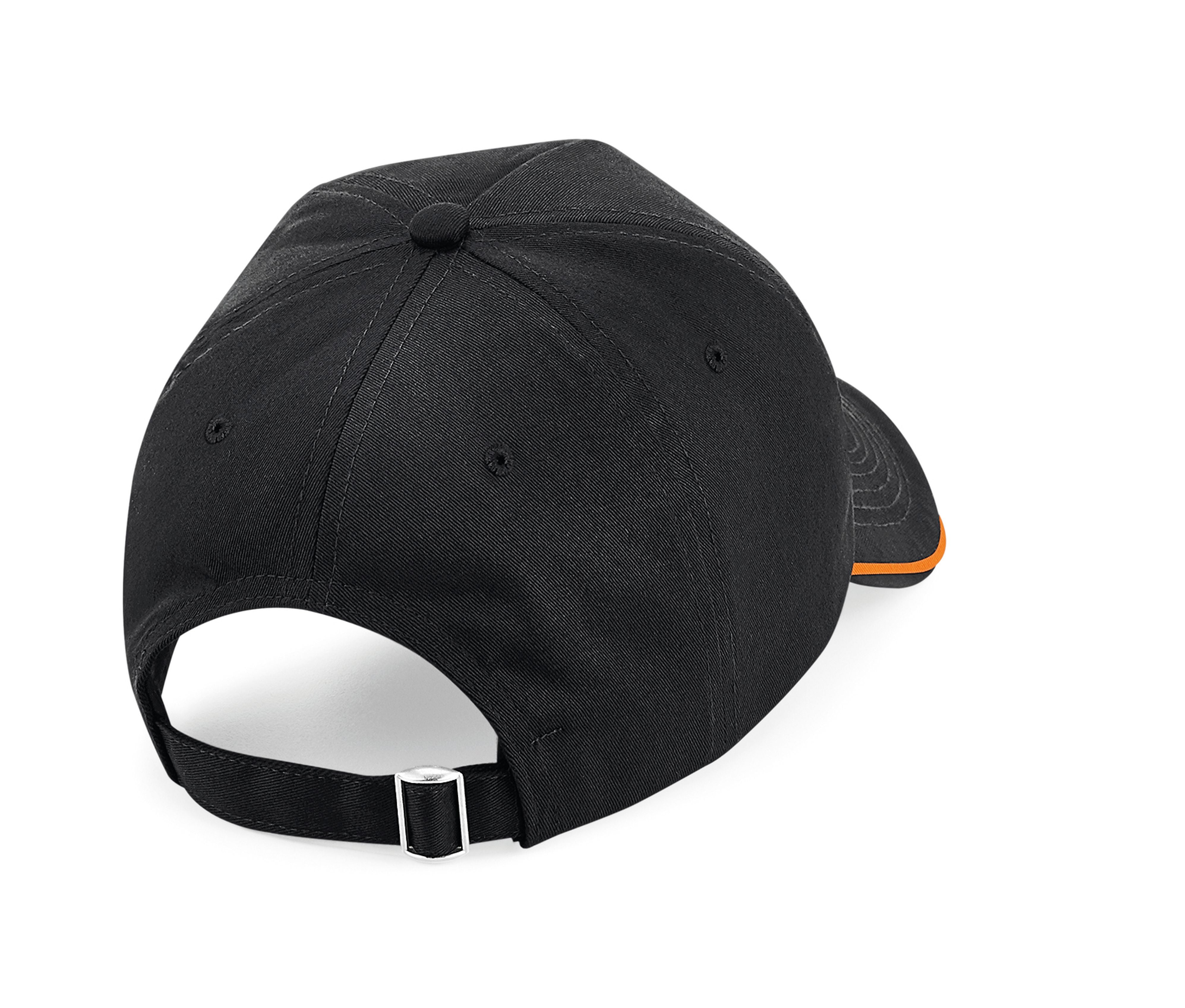 Casquette Authentic Visière Passepoilée - Black/orange