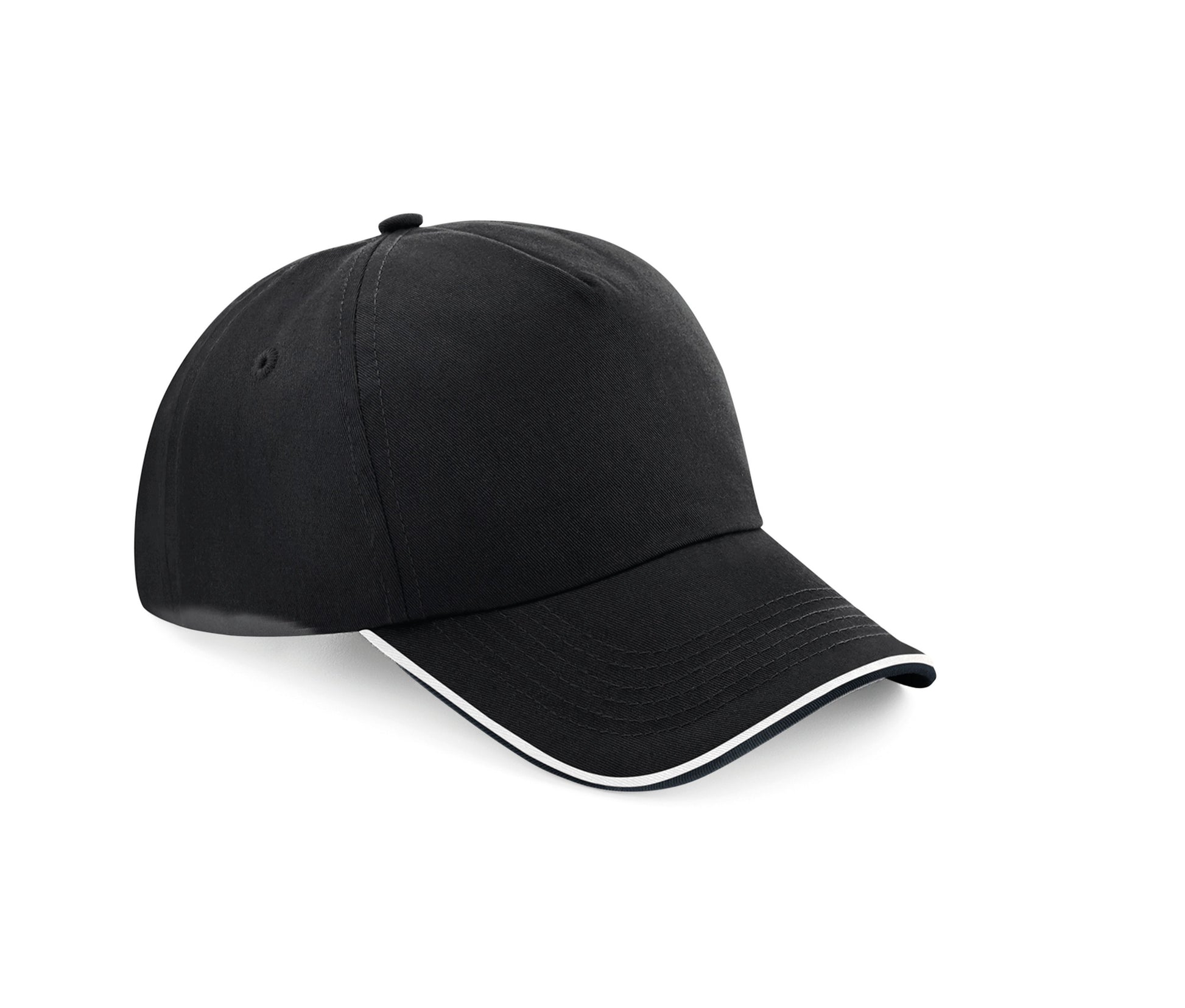 Casquette Authentic Visière Passepoilée - Black/white