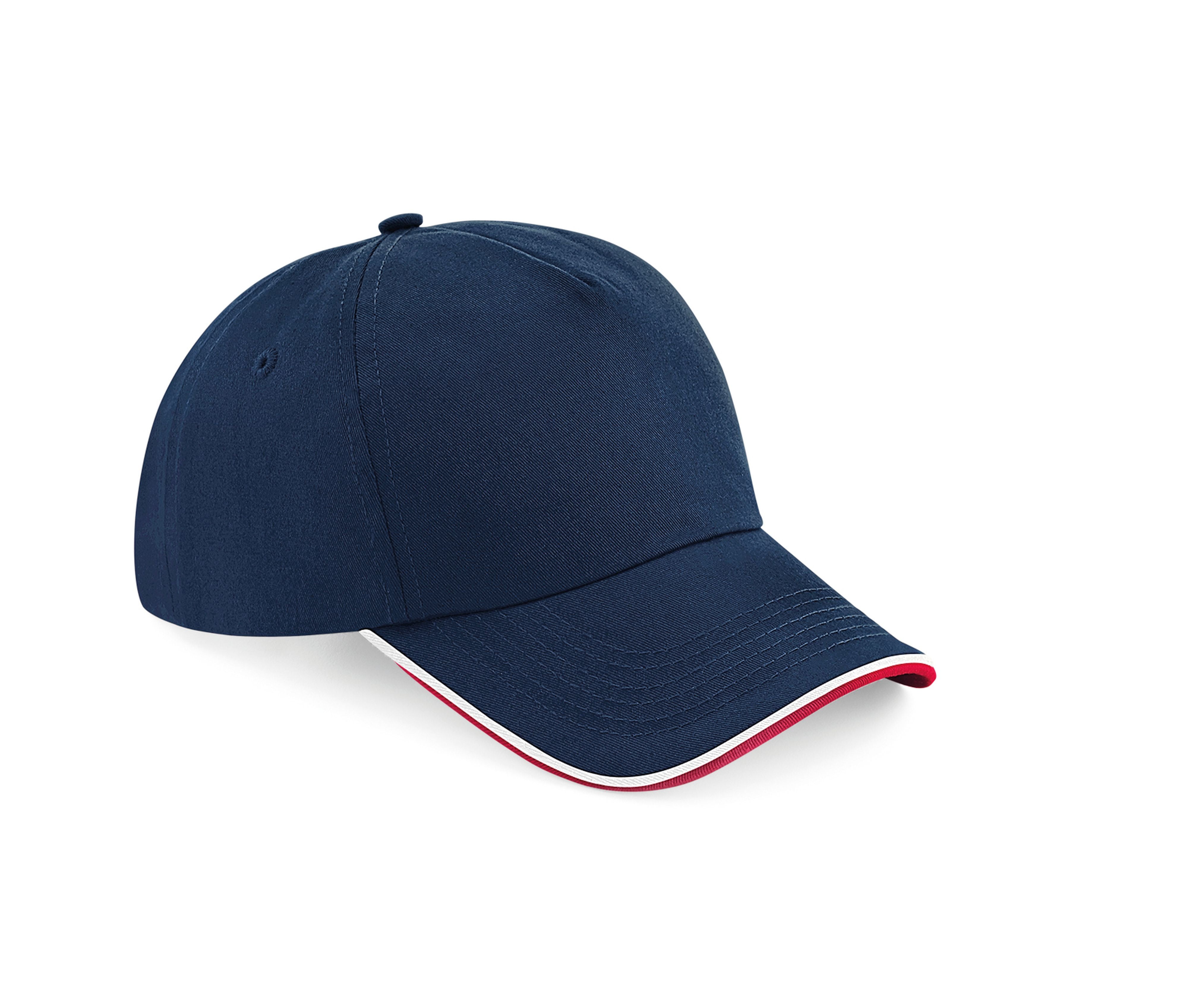 Casquette Authentic Visière Passepoilée - French Navy/classic Red/white