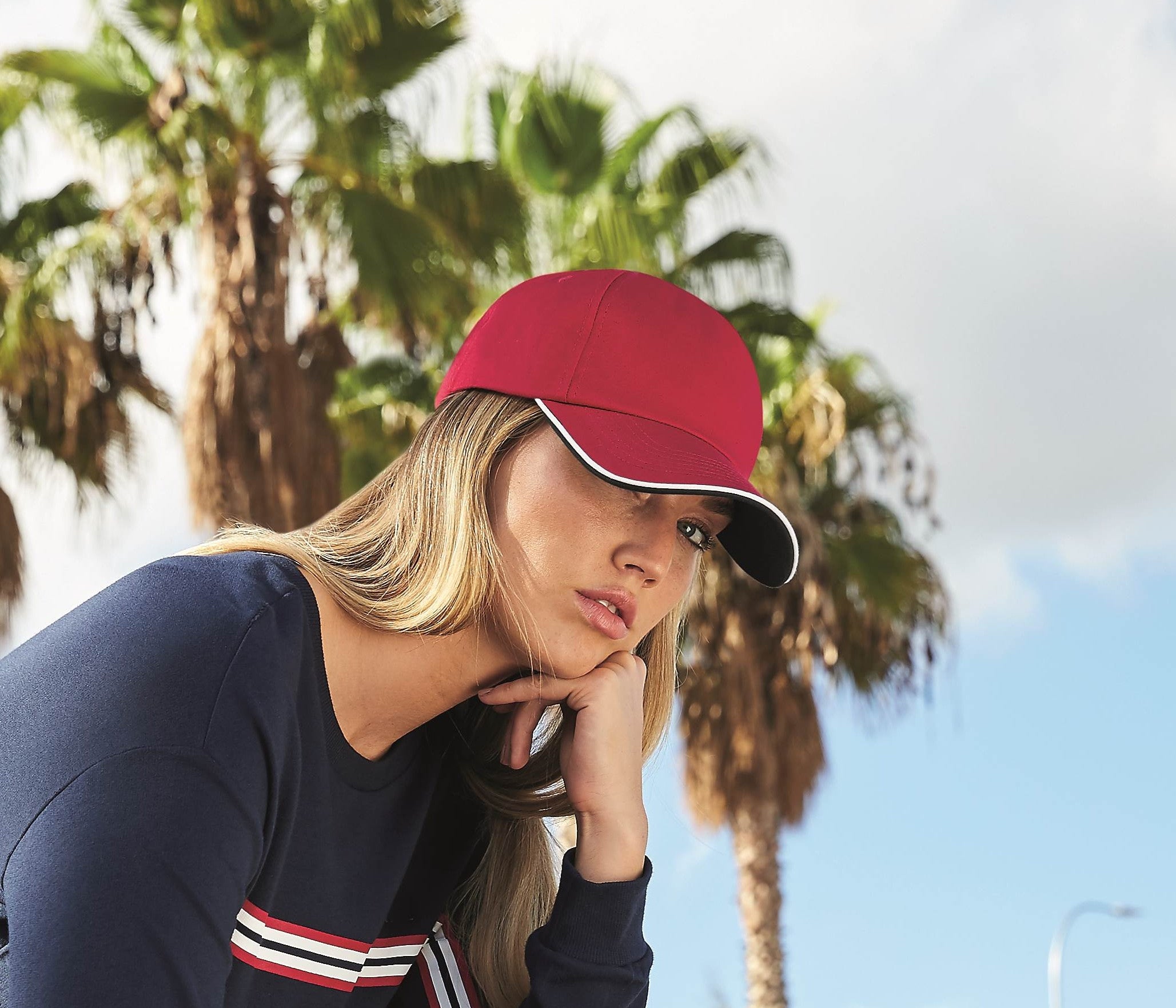 Casquette Authentic visière passepoilée