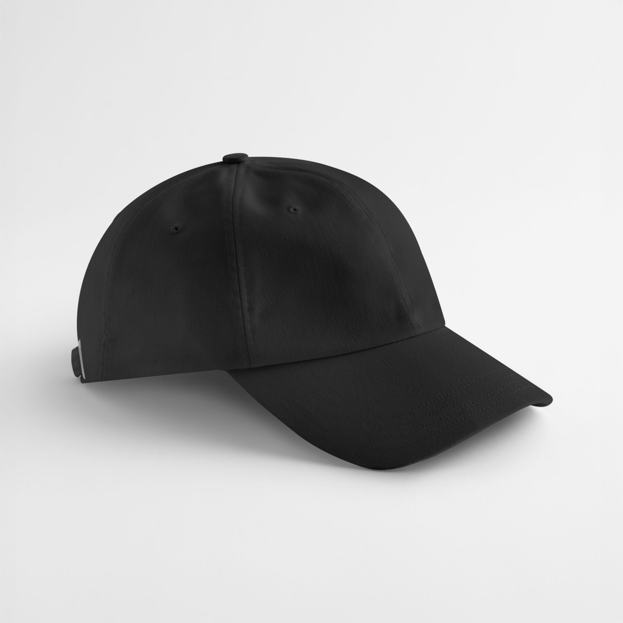 Casquette 6 Pans en Coton Organique - Black