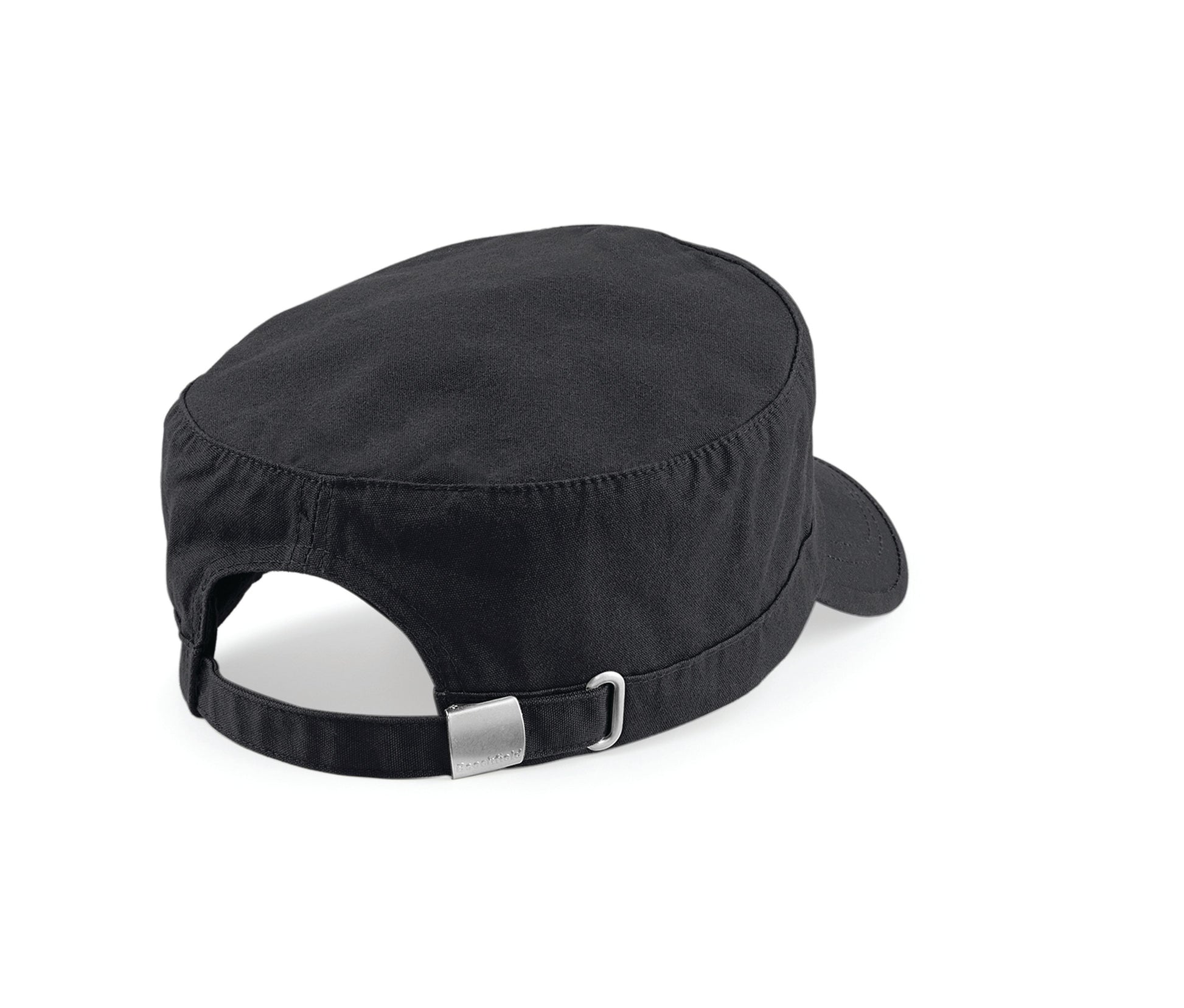 Casquette Armée Coton en Lourd Délavé - Black