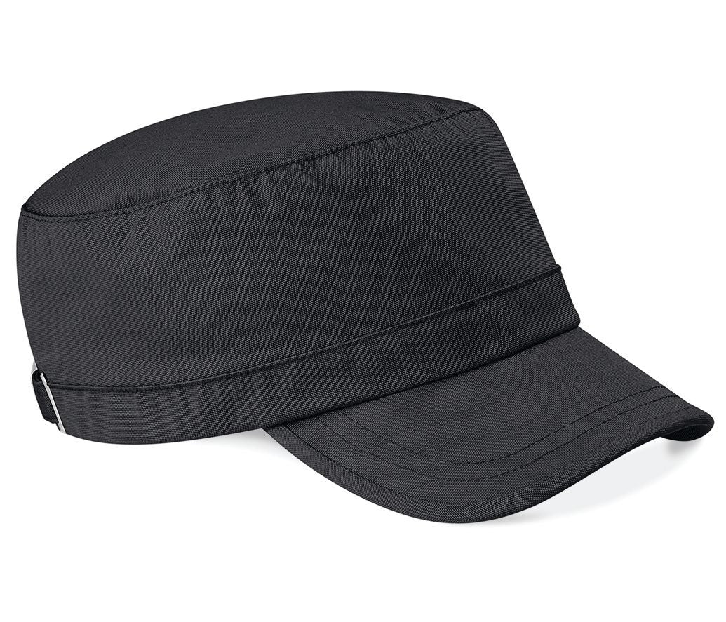 Casquette Armée Coton en Lourd Délavé - Black